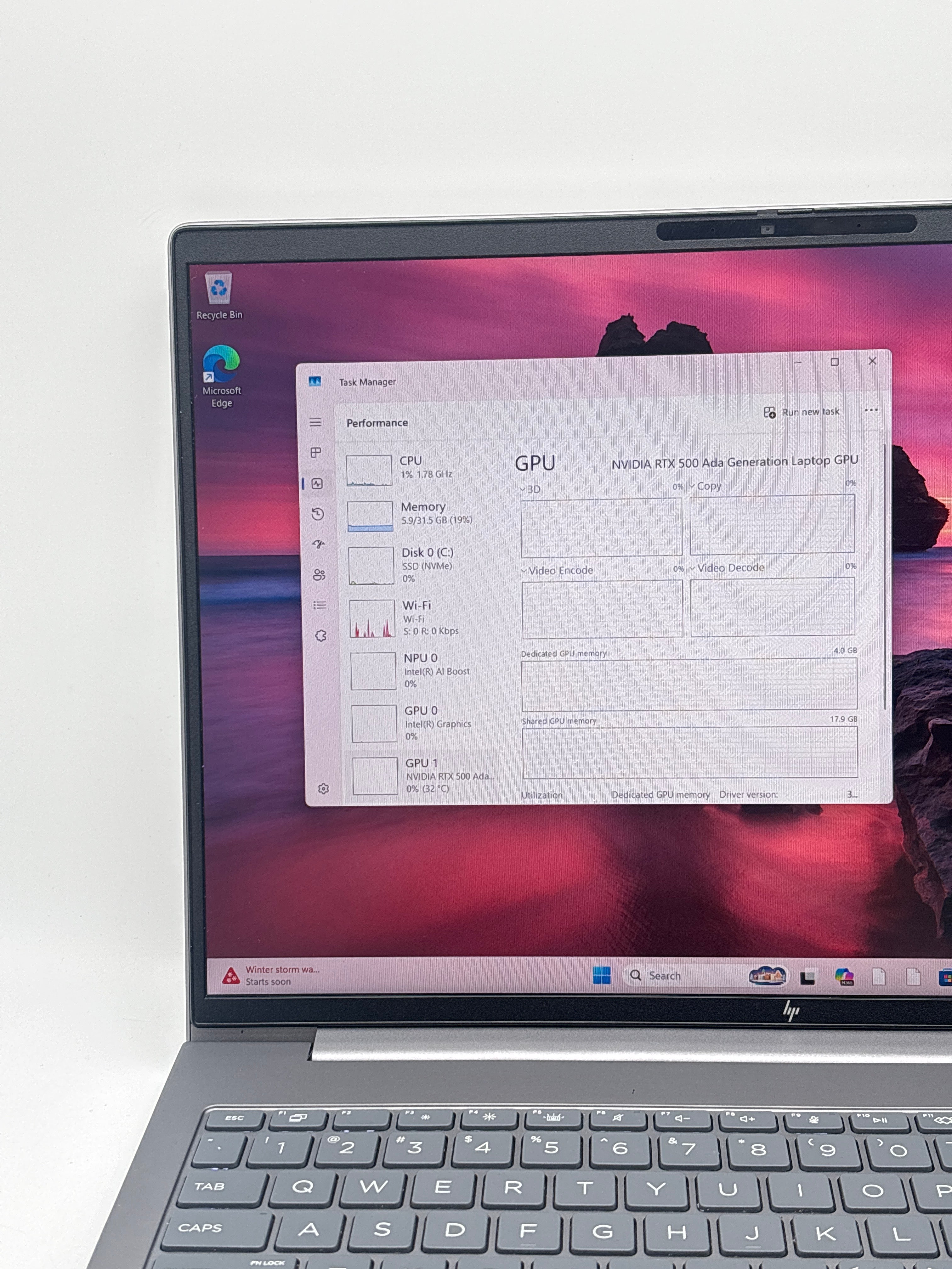 HP ZBook Power G11 Ultra 7 155H 32GB RAM 512GB SSD RTX 500 Ada