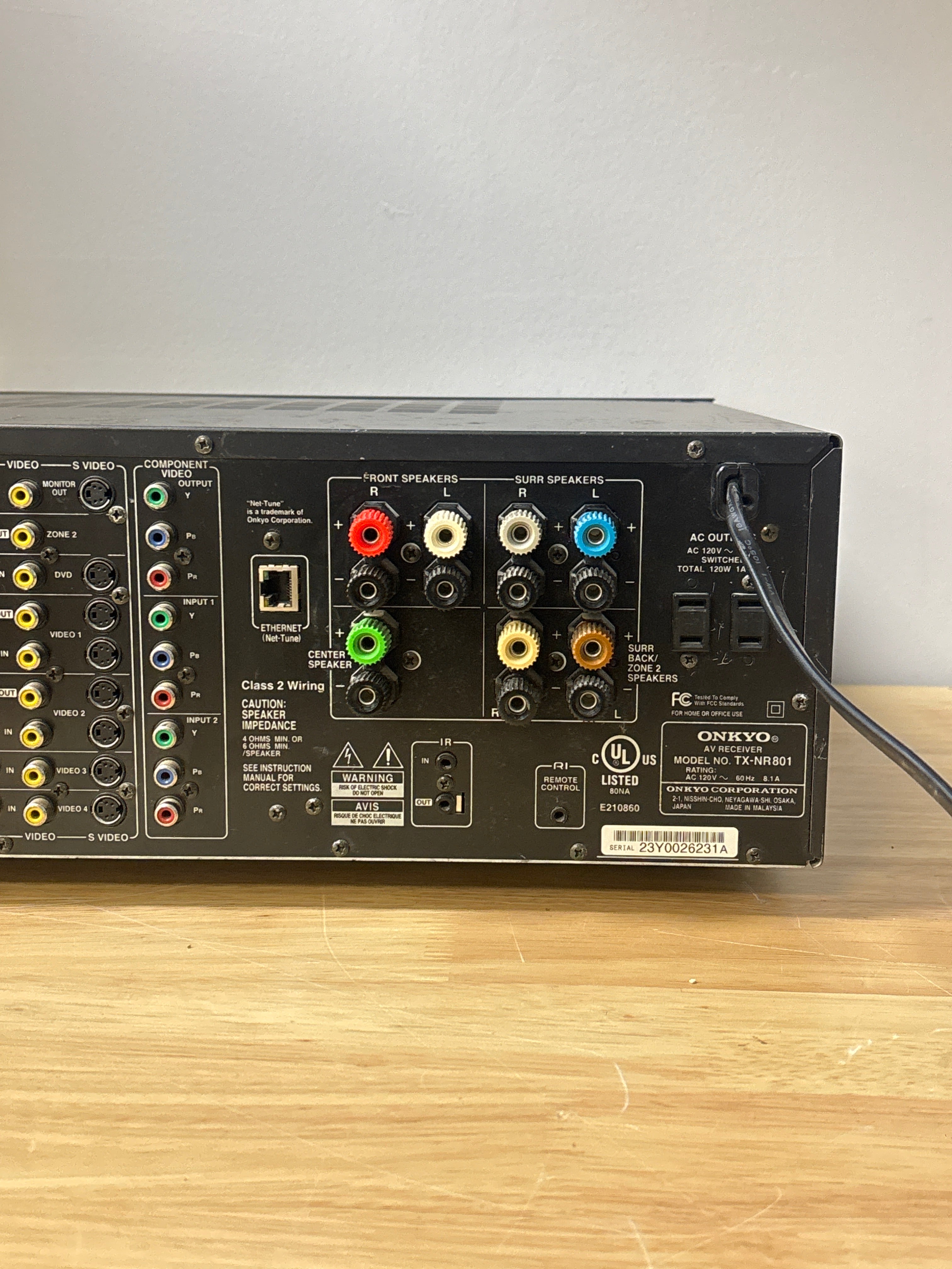 Onkyo A/V Receiver TX-NR801 Black - Used