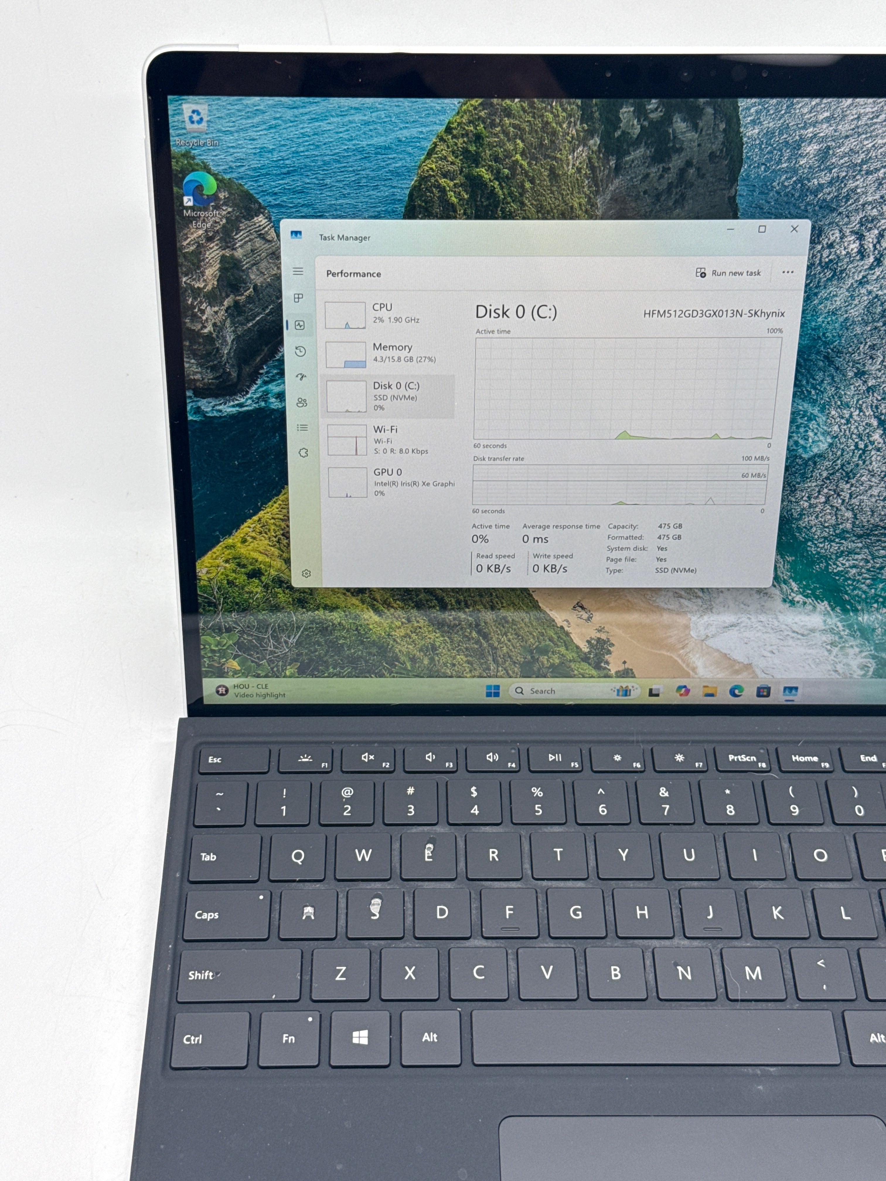 Microsoft Surface Pro 8 13" Core i7-1185G7 16GB RAM 512GB SSD - For Parts