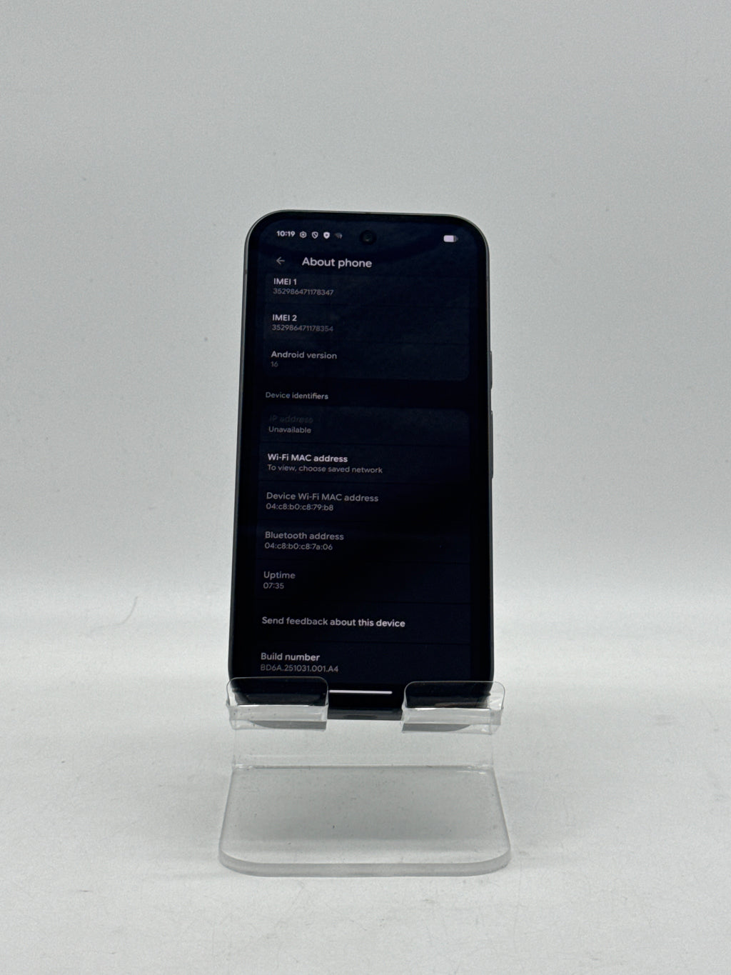 Google Pixel 10a 128GB Obsidian Verizon - For Parts