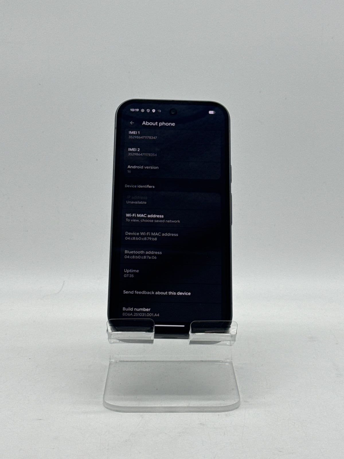 Google Pixel 10a 128GB Obsidian Verizon - For Parts