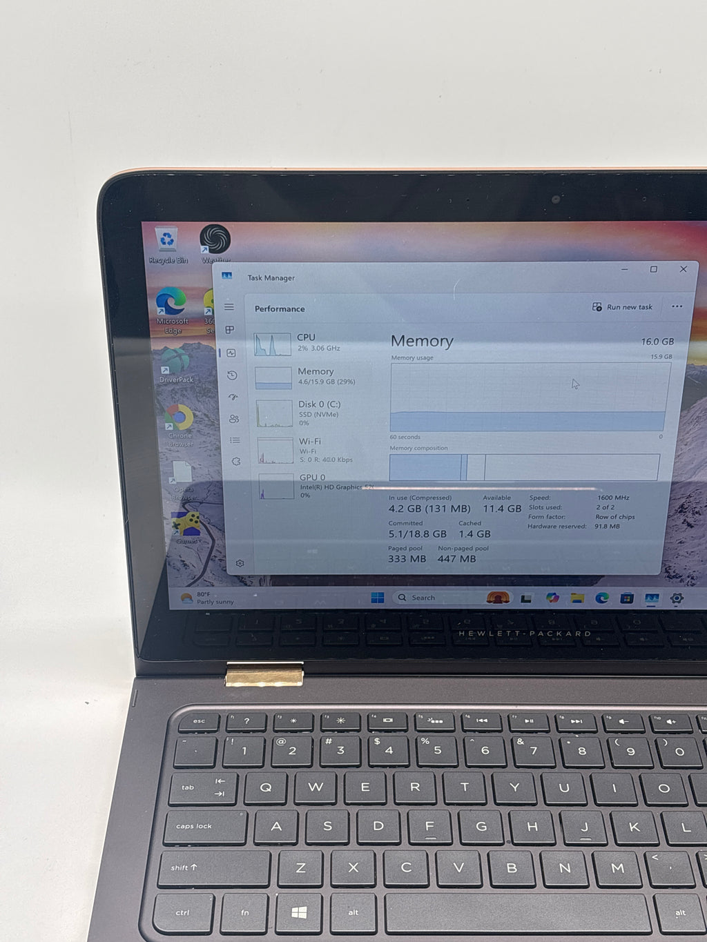 HP Spectre 13-4116dx i-6500U 16GB RAM 512GB SSD - Used (Read DESC)