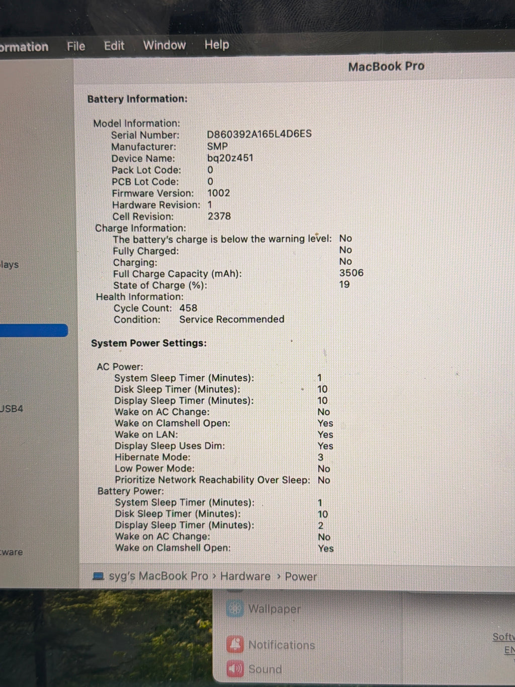 Apple MacBook Pro 13" A2289 2020 i5 256GB 8GB Space Gray - Chip on Bezel