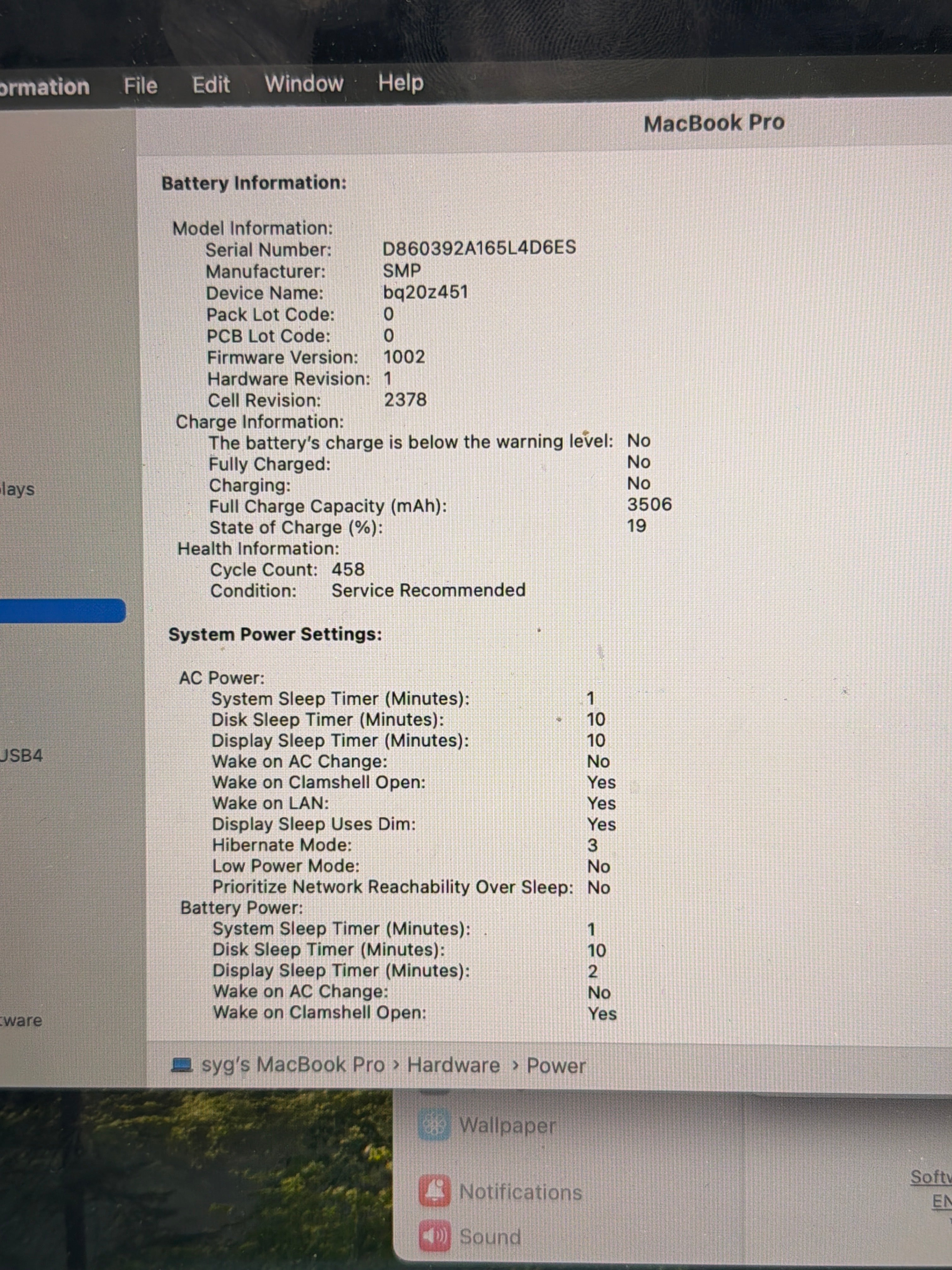 Apple MacBook Pro 13" A2289 2020 i5 256GB 8GB Space Gray - Chip on Bezel