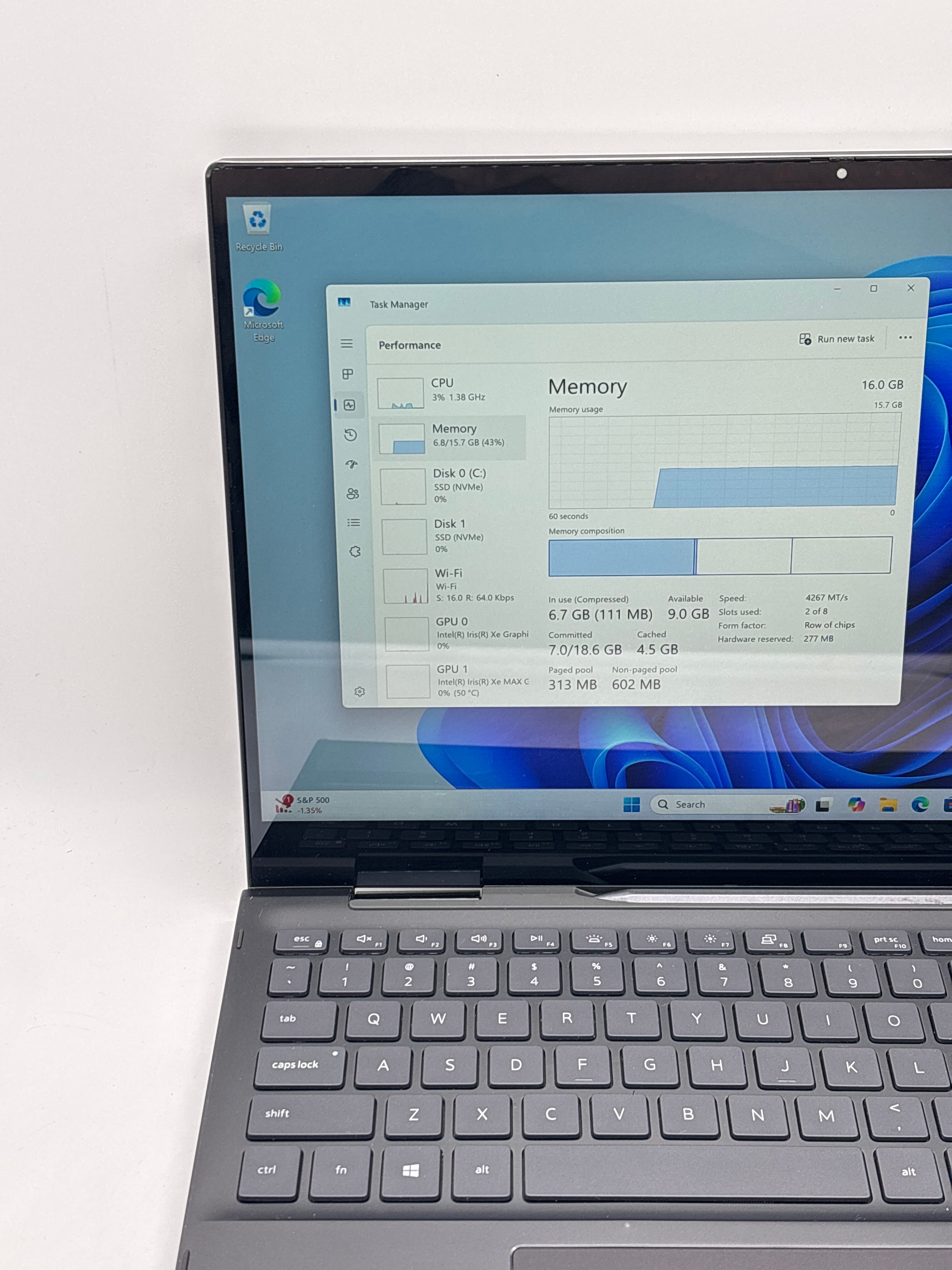 Dell Inspiron 7506 2-in-1 i7-1165G7 16GB RAM 512GB SSD