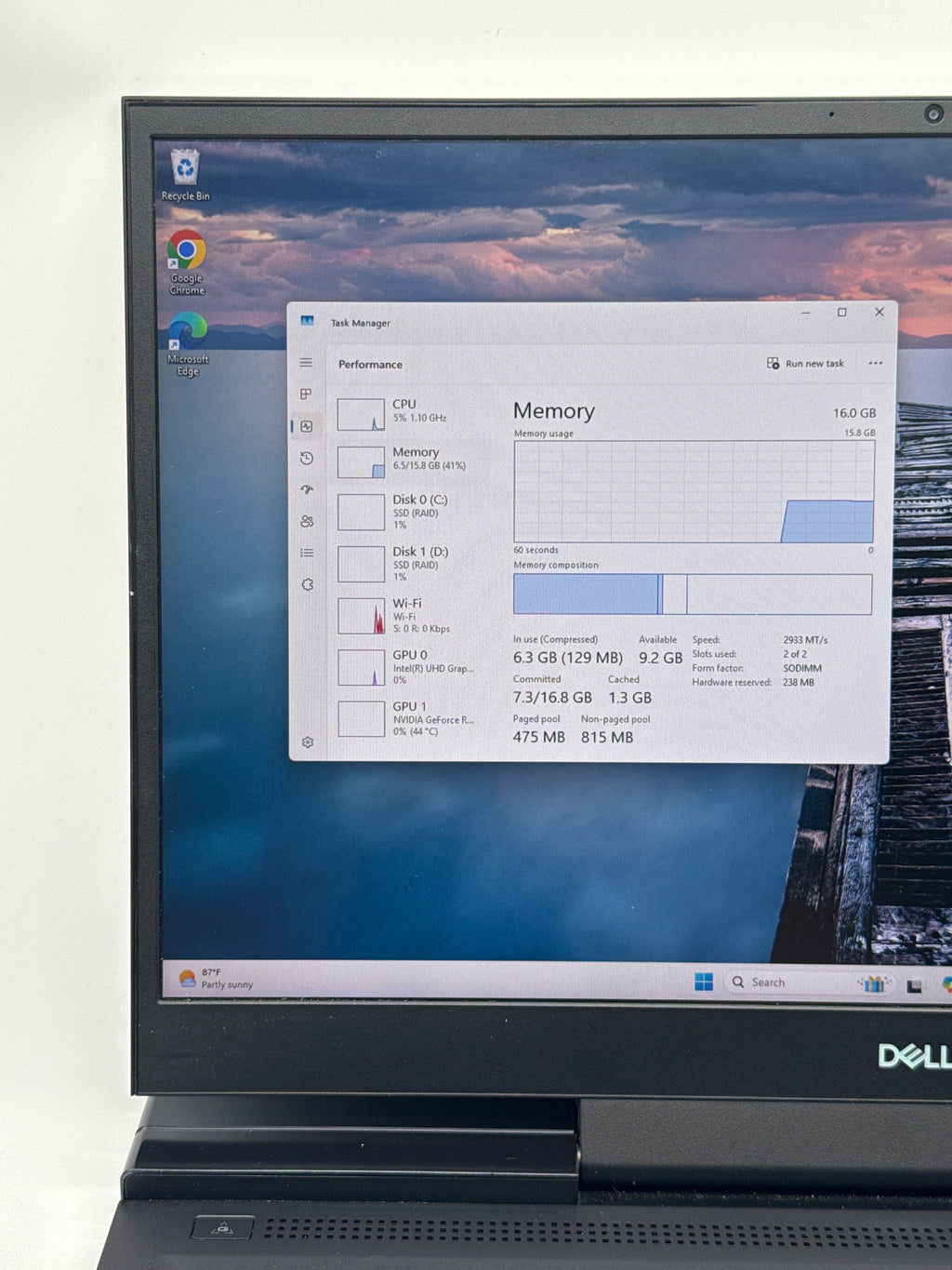 Dell G7 17 17" Core i5-10750H 16GB RAM 512GB+1TB SSD RTX 2070 - Used