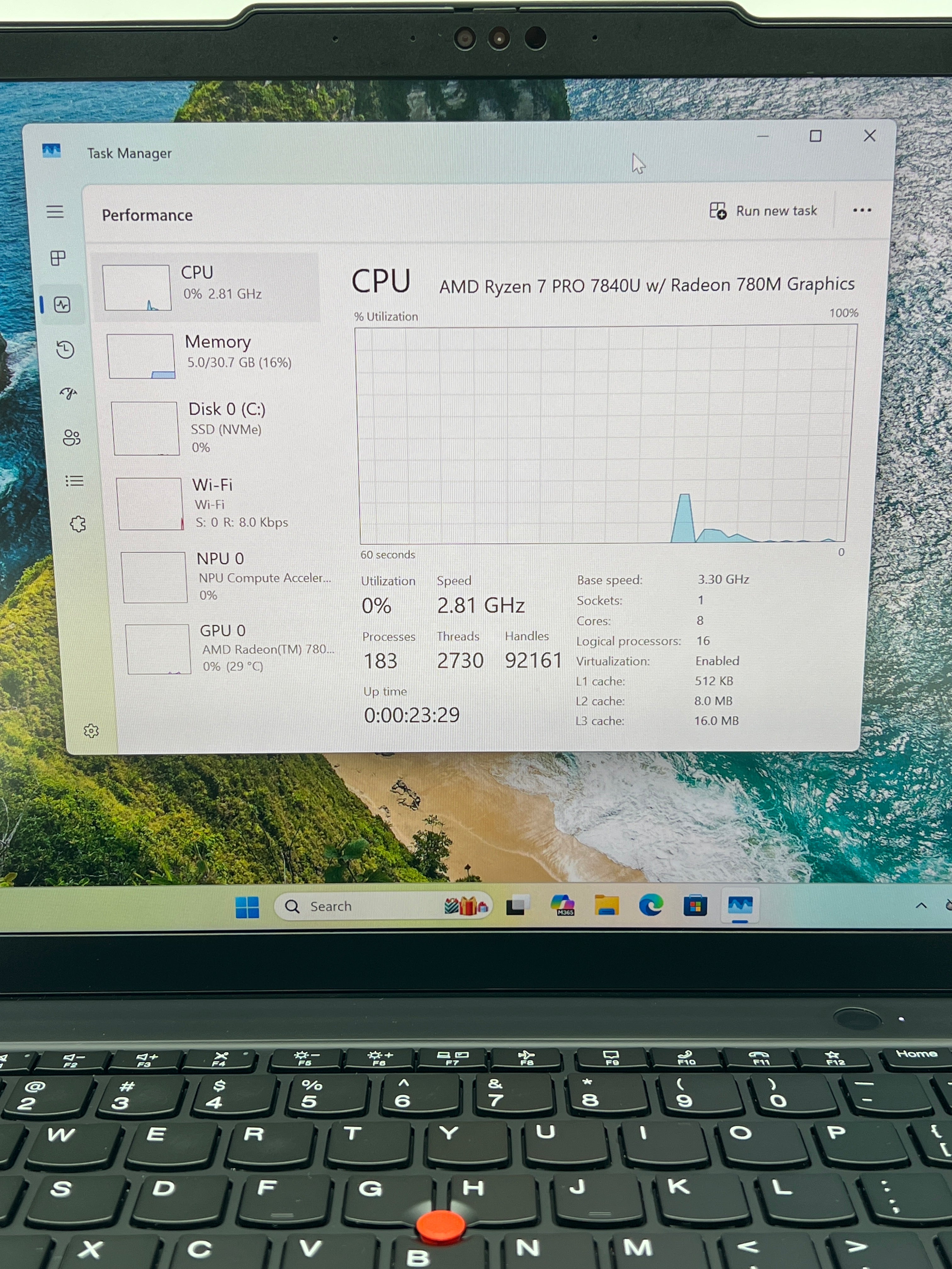 Lenovo ThinkPad X13 Gen 4 FHD+ TOUCH Ryzen 7 PRO 7840U 32GB 512GB