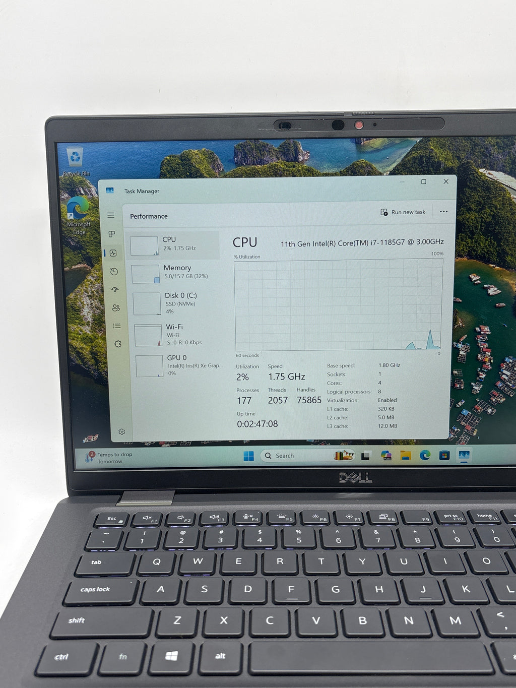 Dell Latitude 7420 14 inch i7-1185G7 16GB RAM 512GB SSD Black - Used