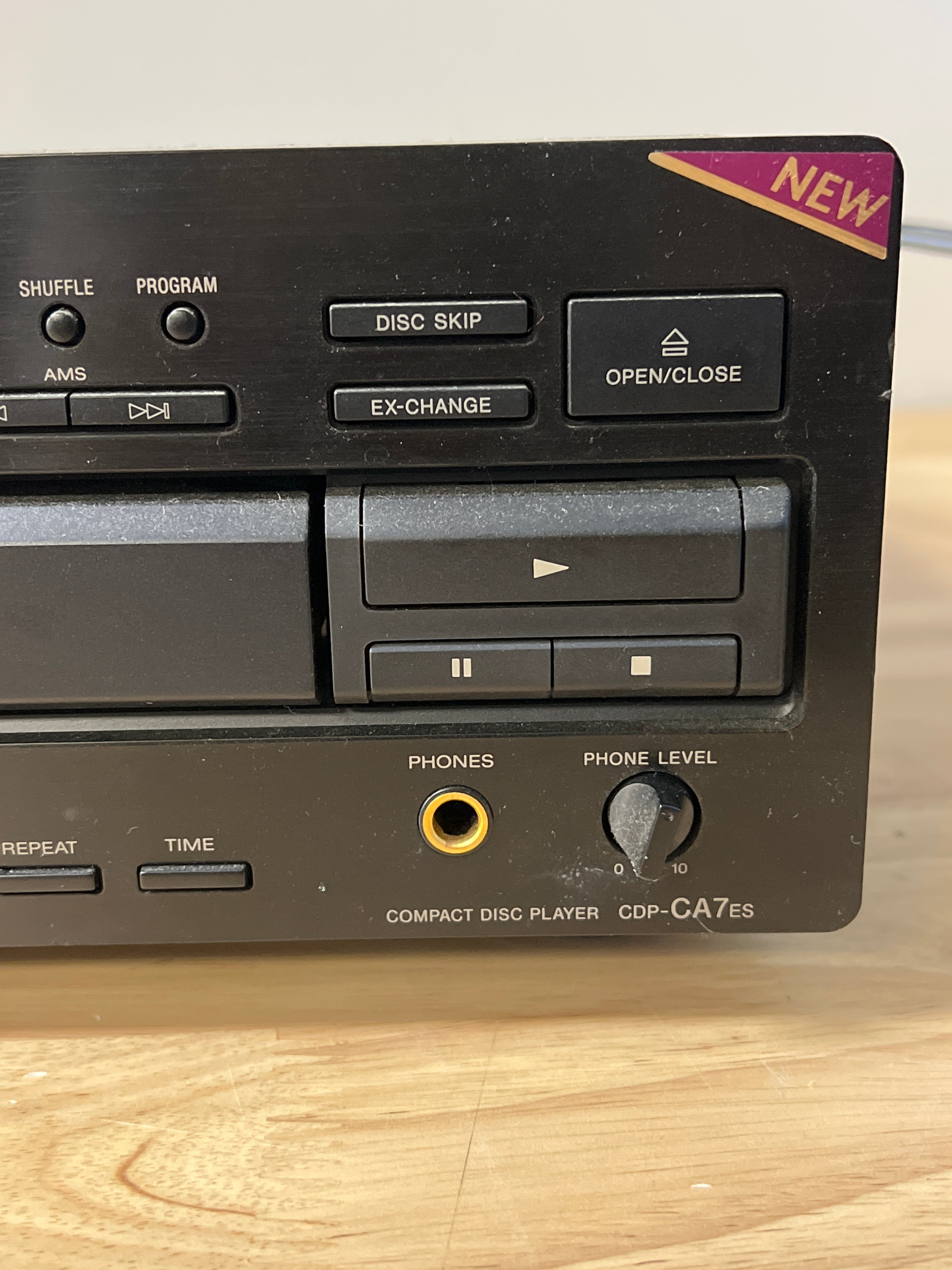 Sony CDP-CA7ES ES Series 5 Disc CD Changer Black Used