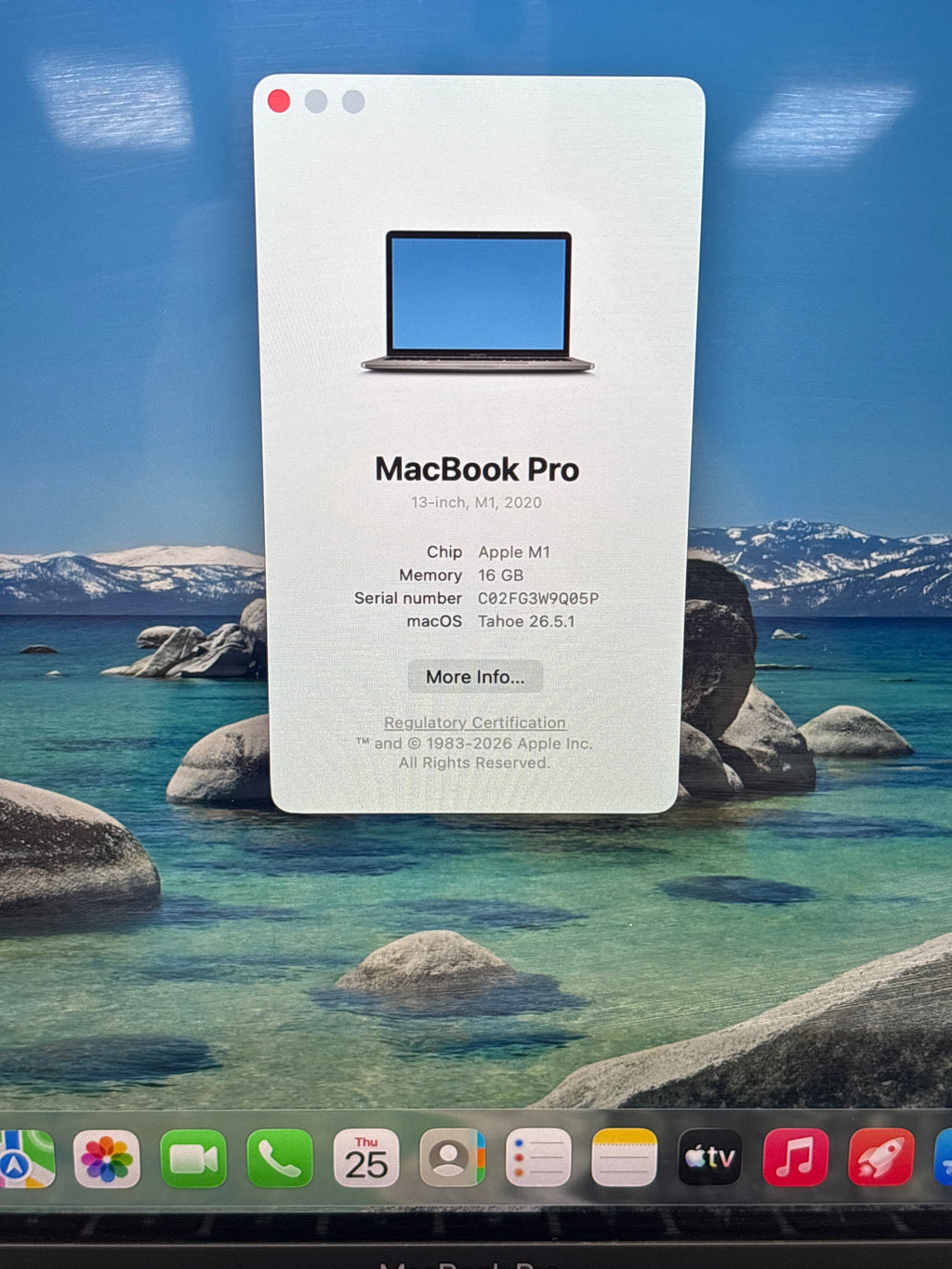 Apple MacBook Pro 13" A2338 M1 16GB RAM 2TB SSD - For Parts