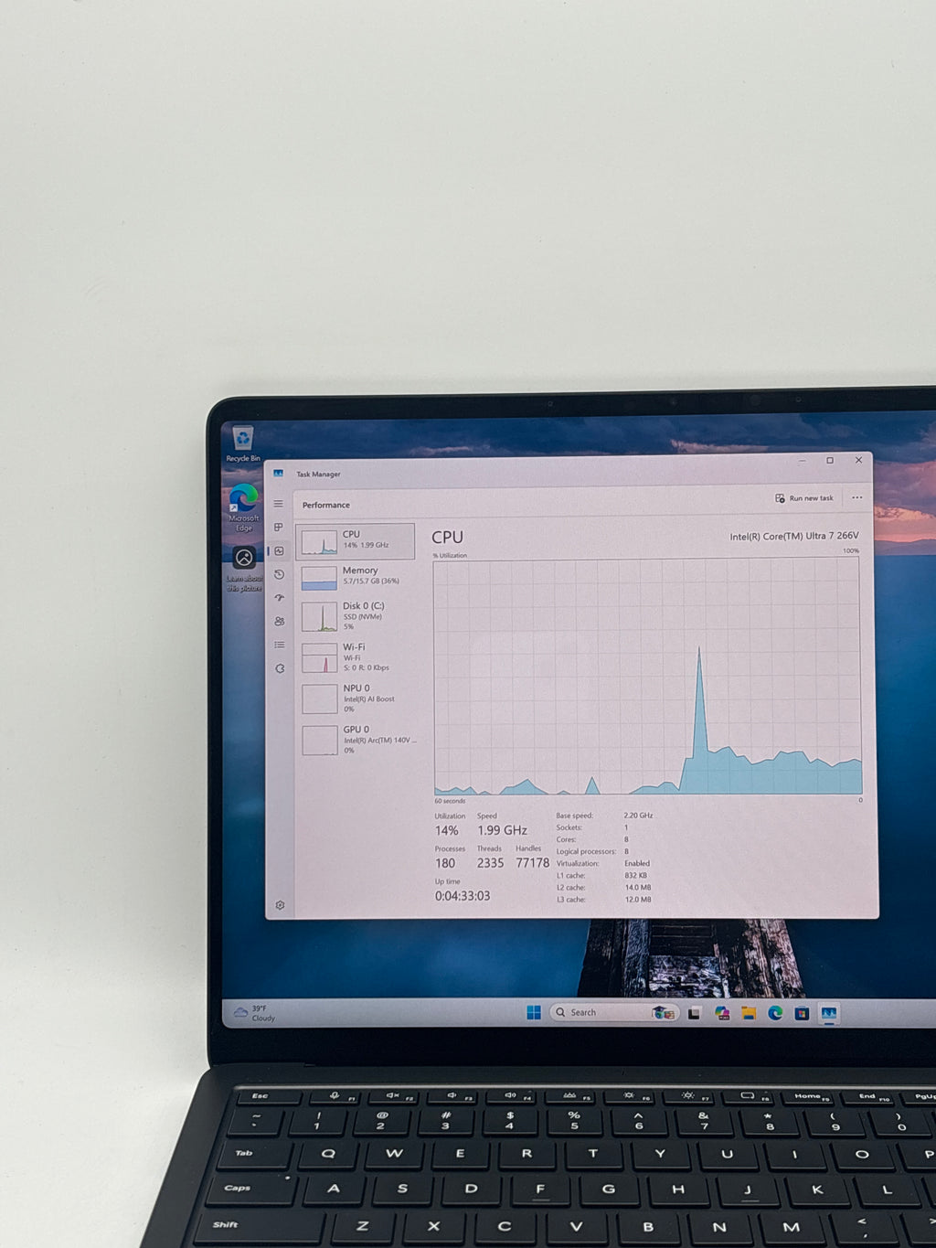 Microsoft Surface Laptop 7 Ultra 7 266V 16GB RAM 256GB SSD