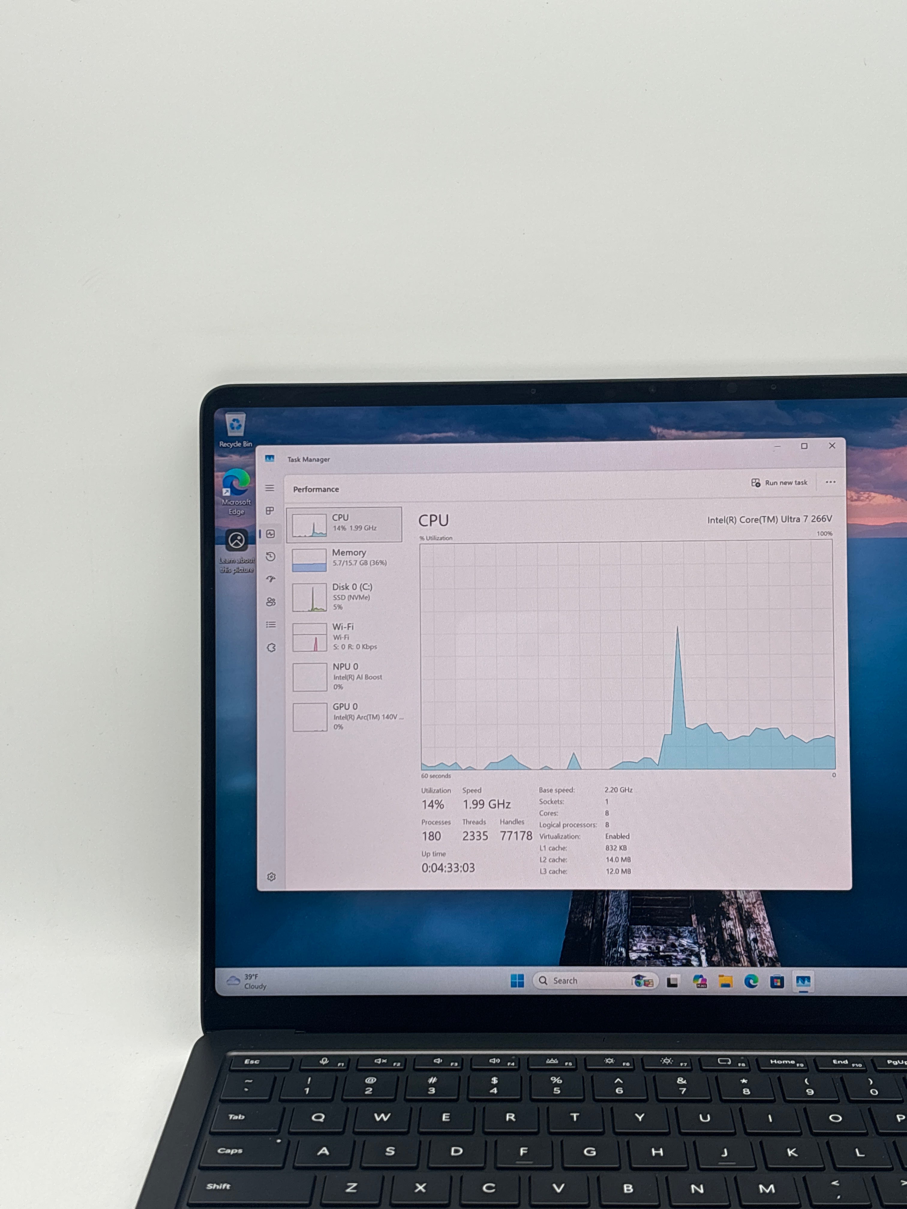 Microsoft Surface Laptop 7 Ultra 7 266V 16GB RAM 256GB SSD