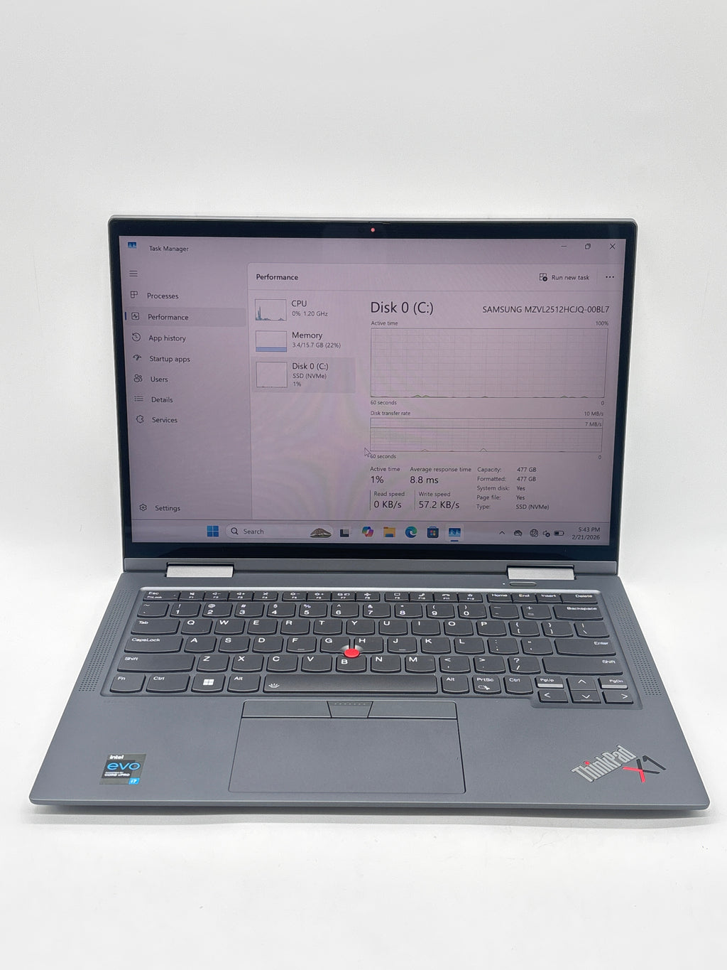 Lenovo ThinkPad X1 Yoga Gen 6 14 i7-1185G7 16GB RAM 512GB SSD - For Parts (Read DESC)