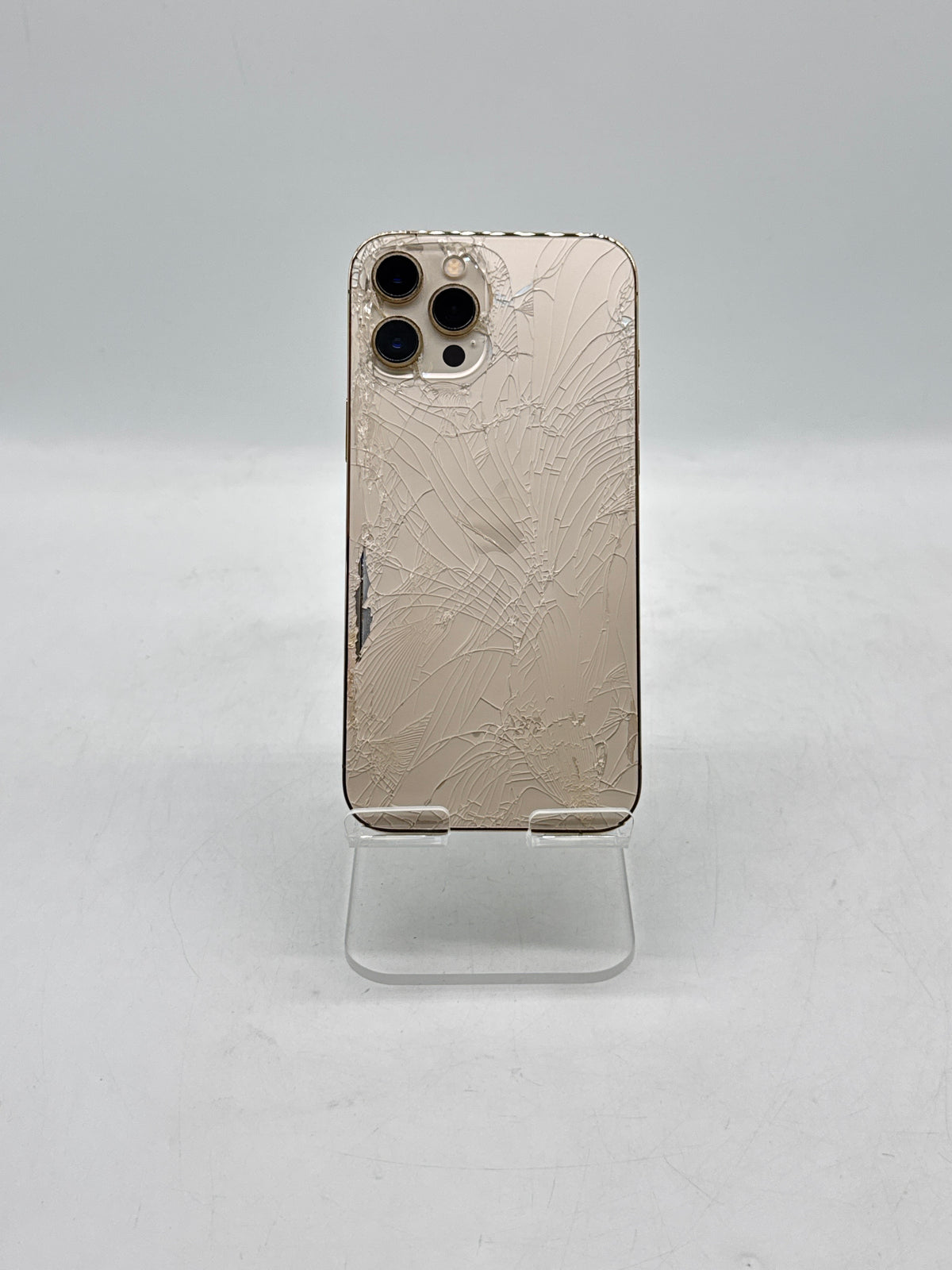 Apple iPhone 12 Pro Max A2342 256GB Gold Unlocked Cracked Back - For Parts