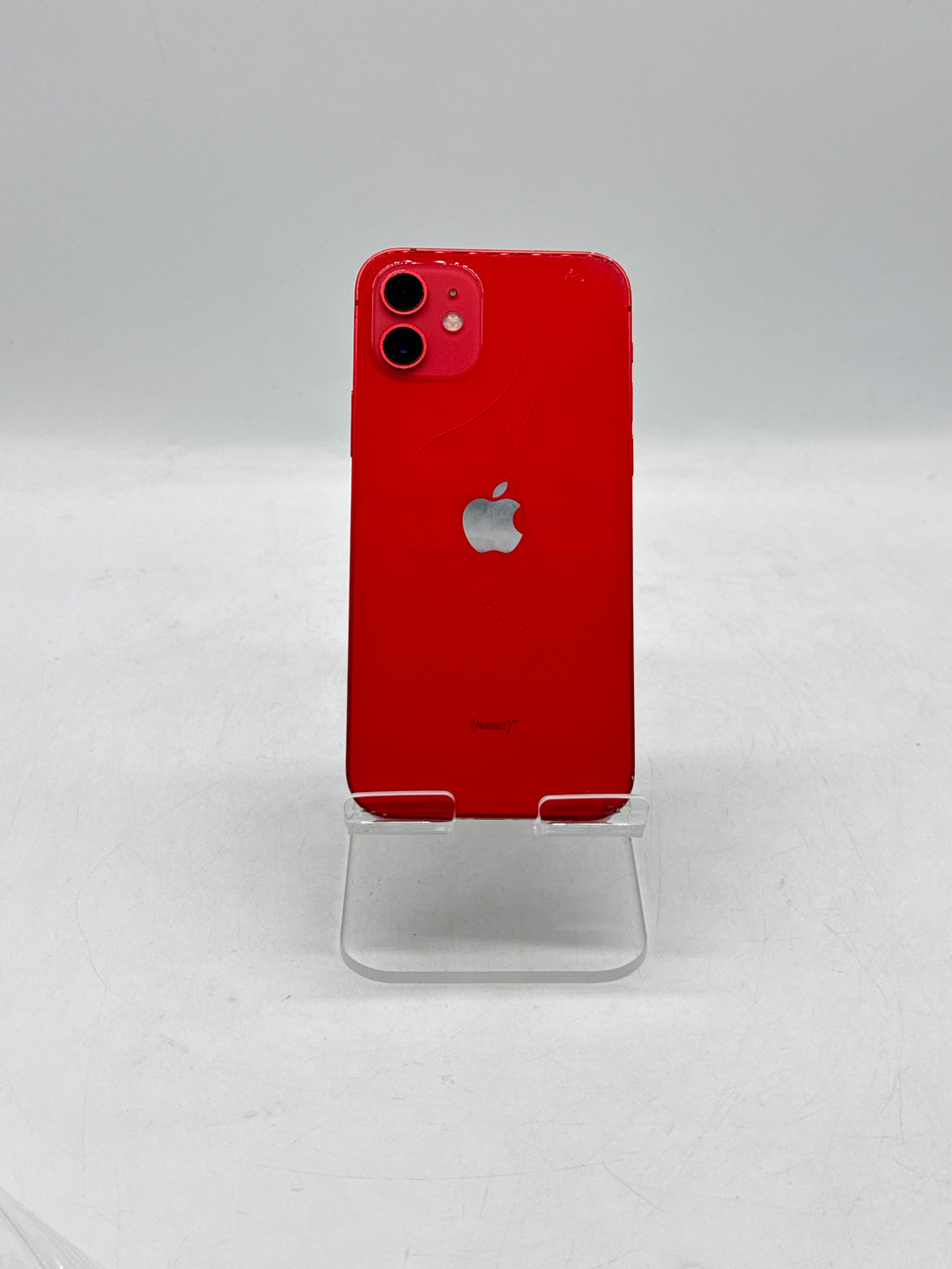 Apple iPhone 12 A2172 64GB Red Cracked Compatible with Boost Mobile - For Parts