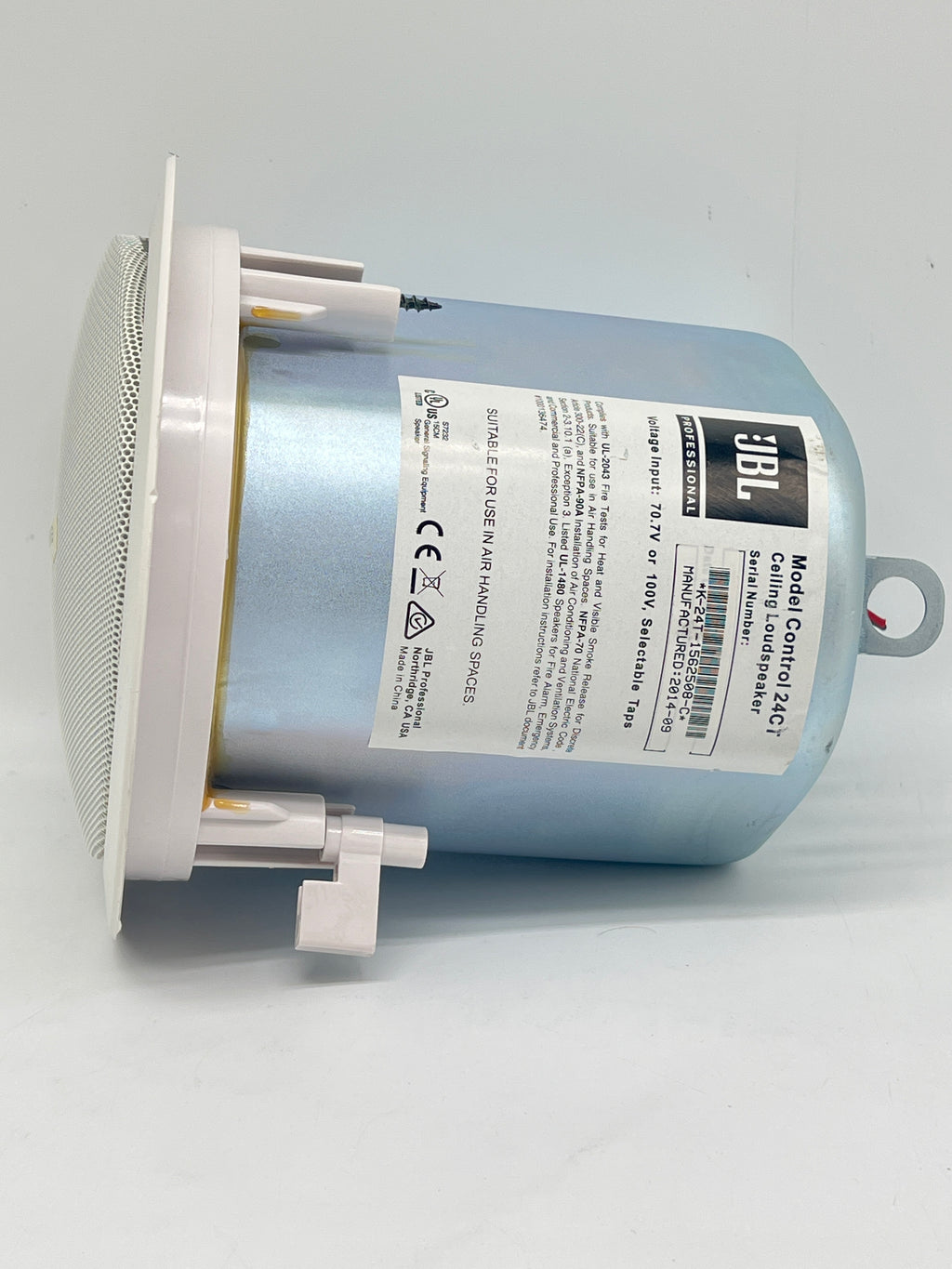 (Lot of 2) JBL Model Control 24 CT 70.7/100V Ceiling Loud Speaker - Used