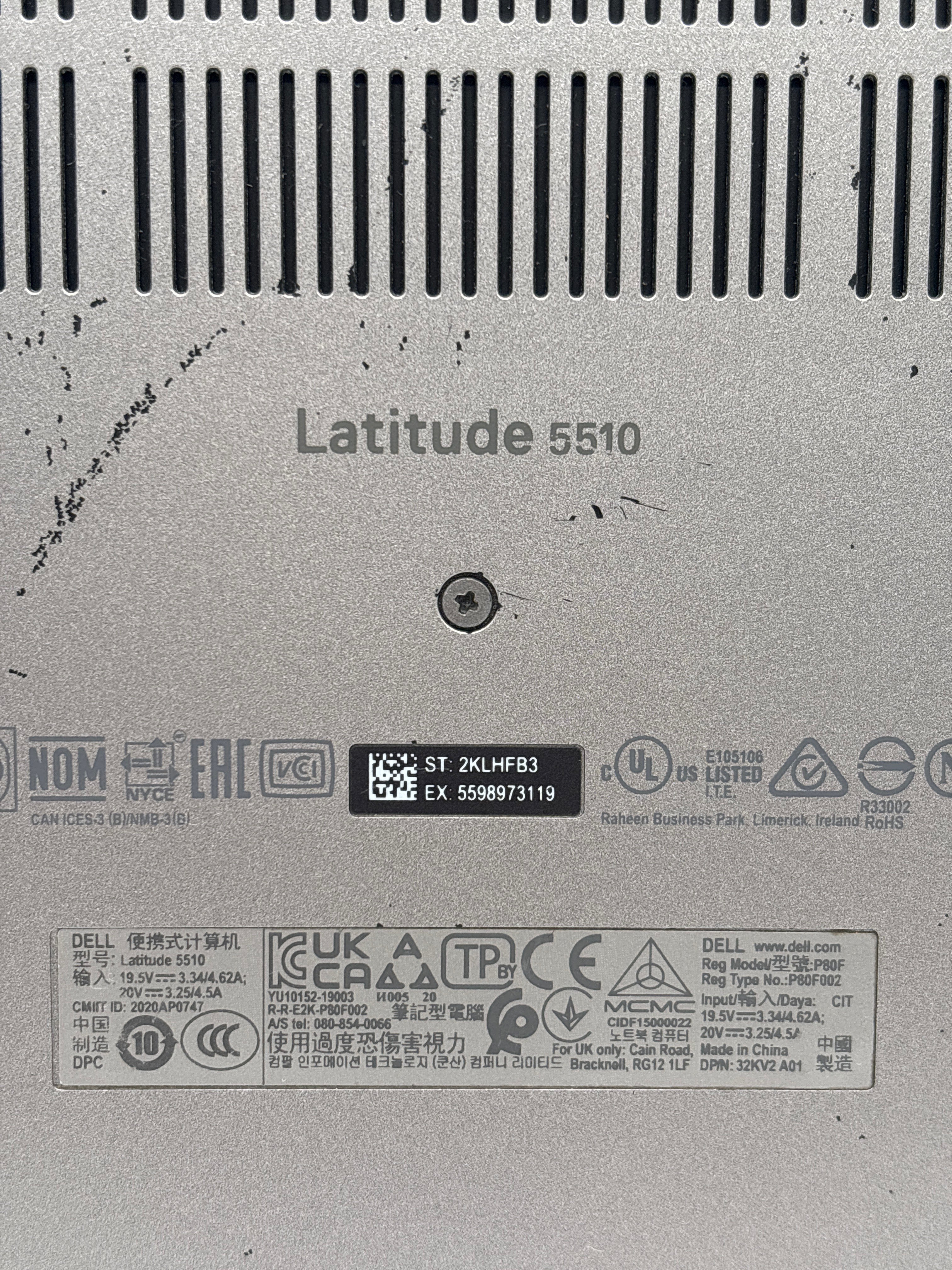 Dell Latitude 5510 i7-10810U 16GB RAM 512GB SSD