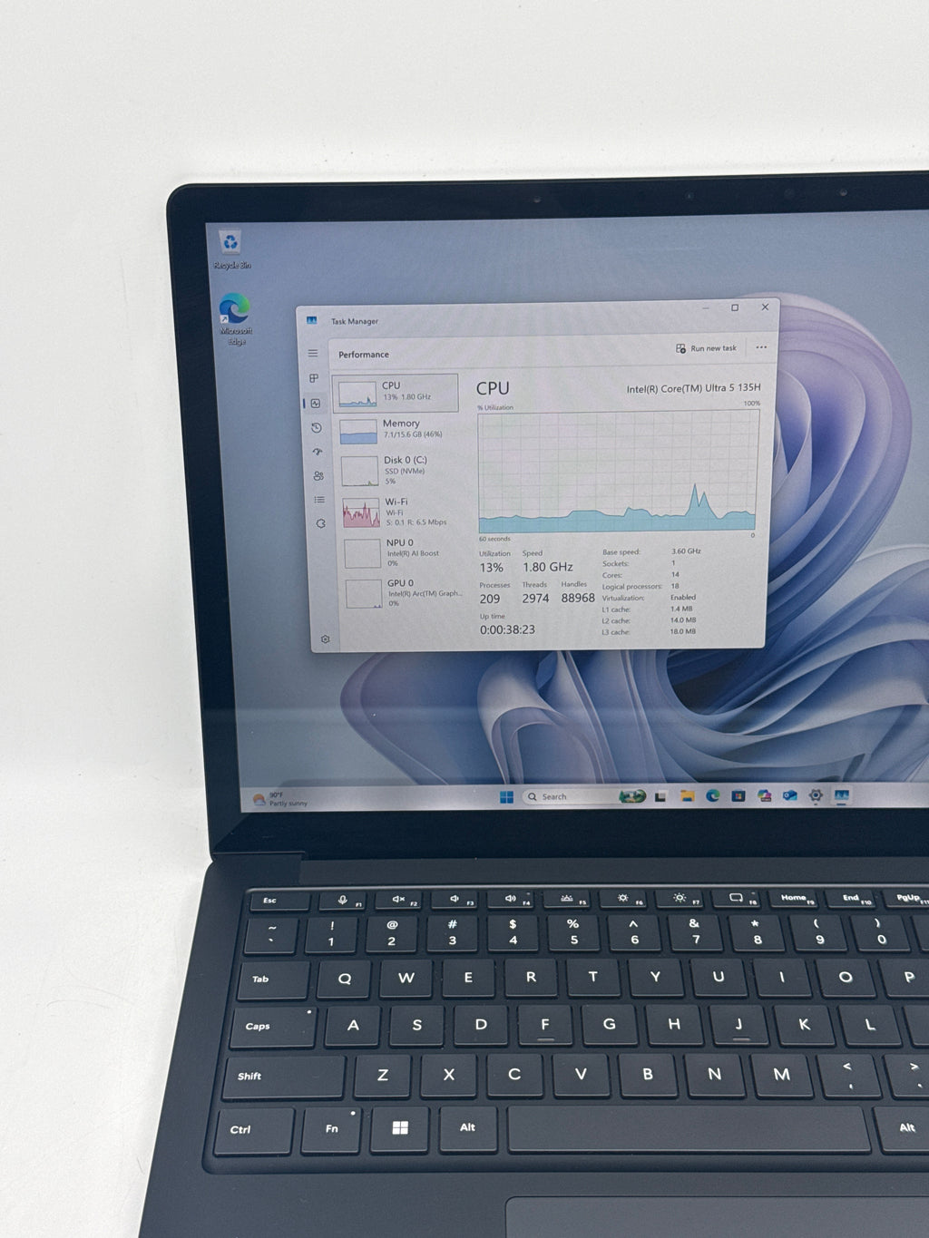 Microsoft Surface Laptop 6 Business Ultra 5 135H 16GB RAM 512GB SSD