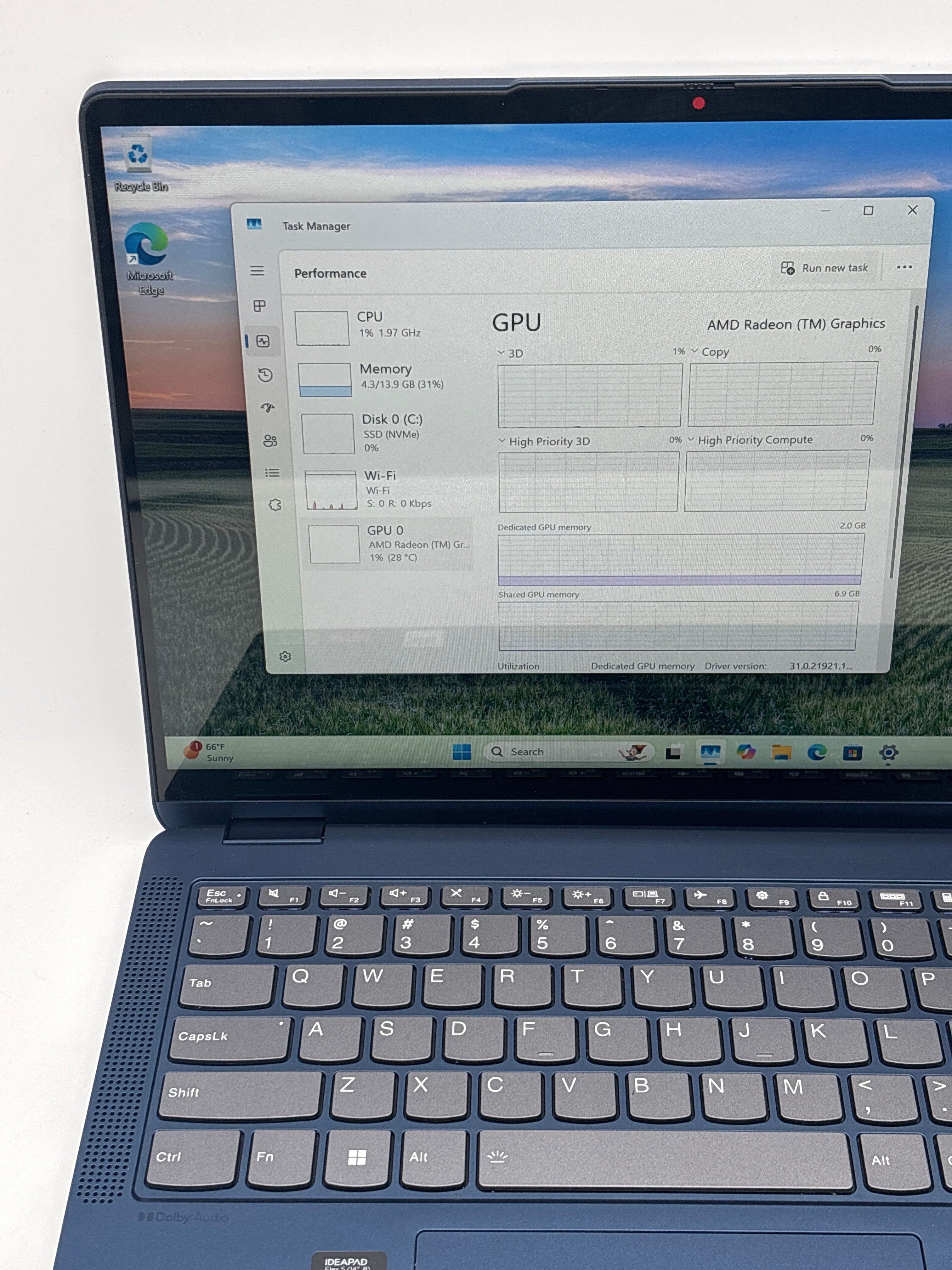Lenovo Ideapad Flex 5 14abr8 Ryzen 7 7730U 16GB RAM 512GB SSD