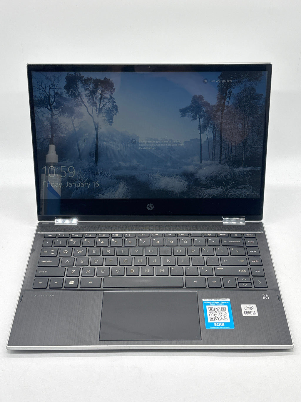 HP Pavilion x360 14-inch Intel i3 8GB RAM 128GB SSD Black