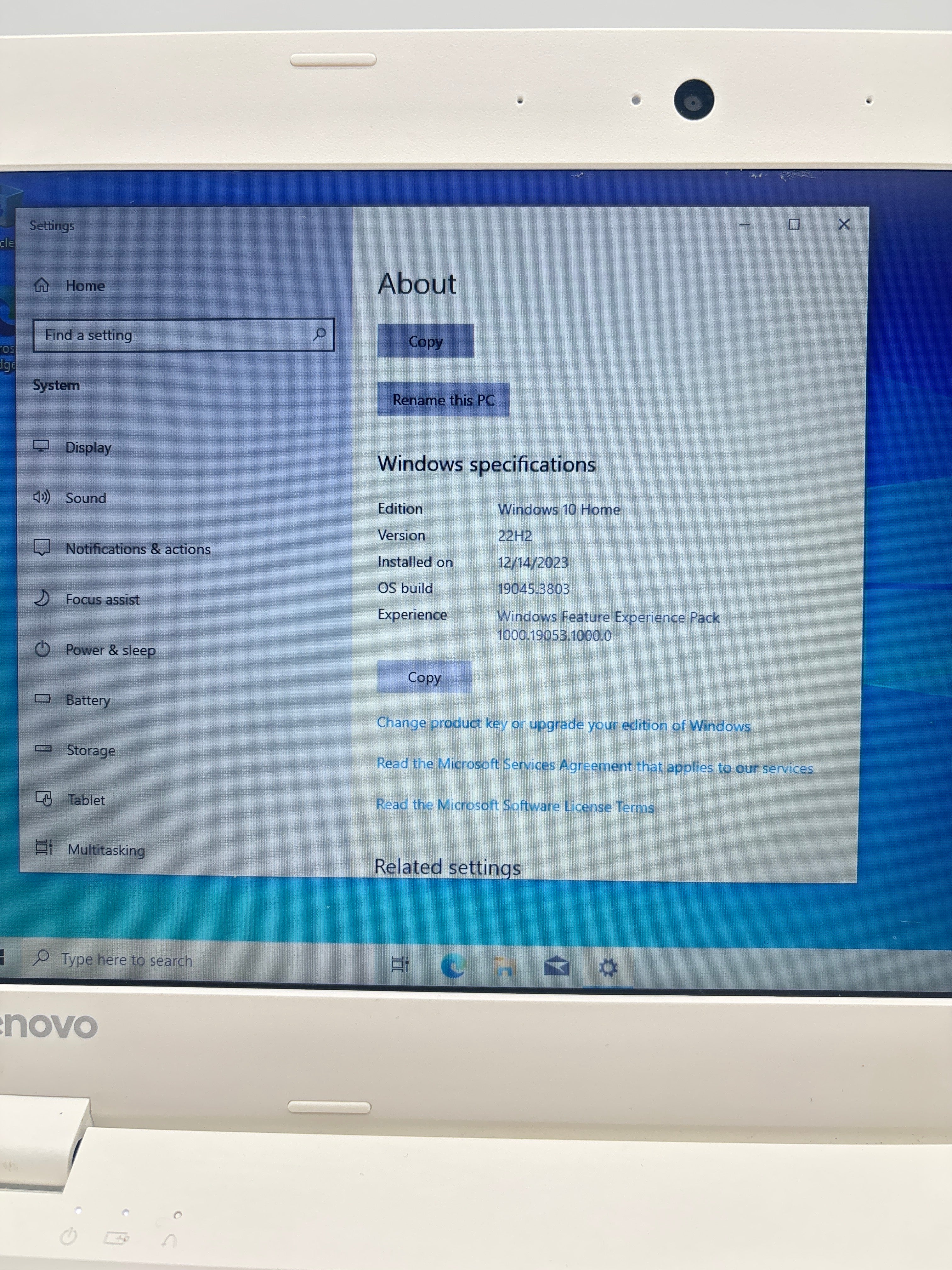Lenovo IdeaPad 110S Intel Celeron N3060 2GB RAM 32GB eMMC
