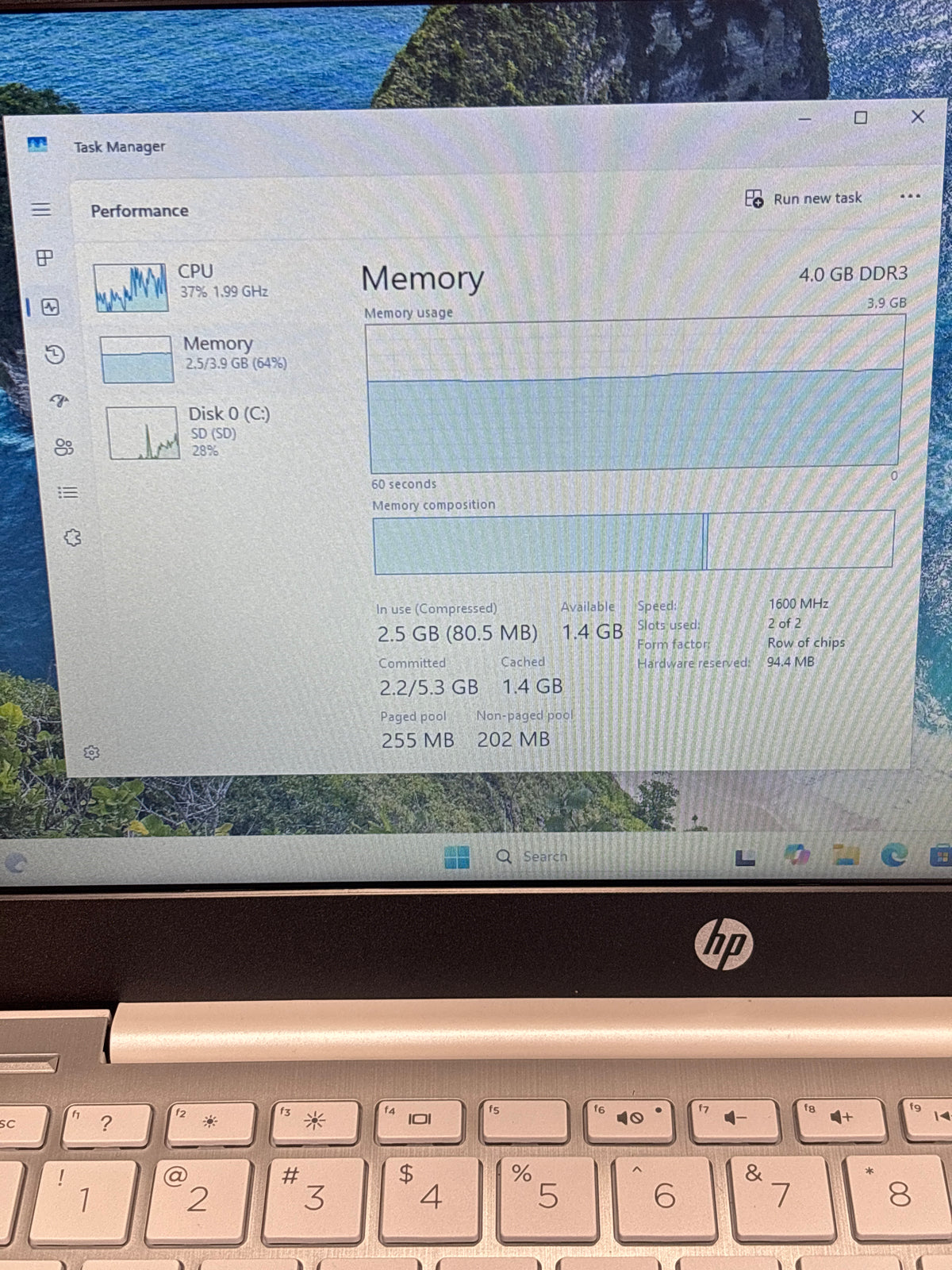 HP Stream 11-ak1035nr 11" Intel Atom 4GB RAM 32GB eMMC White - Bad Battery