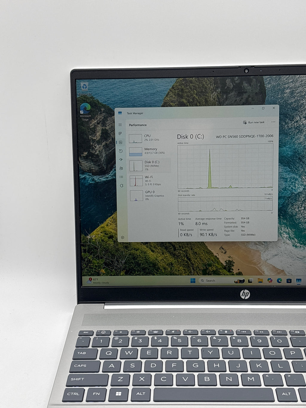HP Pavilion 16-af0063cl Core 5 120U 16GB RAM 1TB SSD