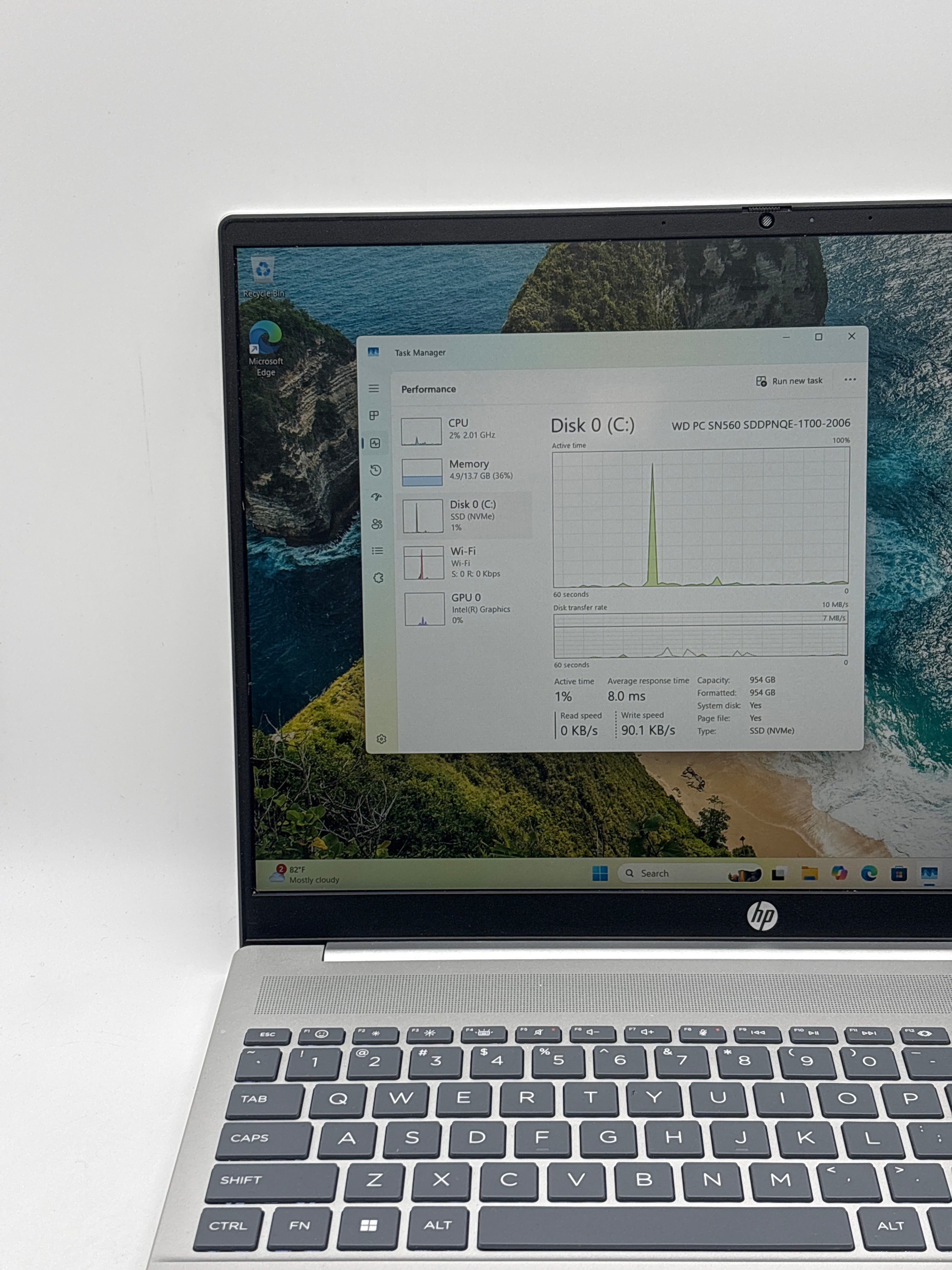 HP Pavilion 16-af0063cl Core 5 120U 16GB RAM 1TB SSD