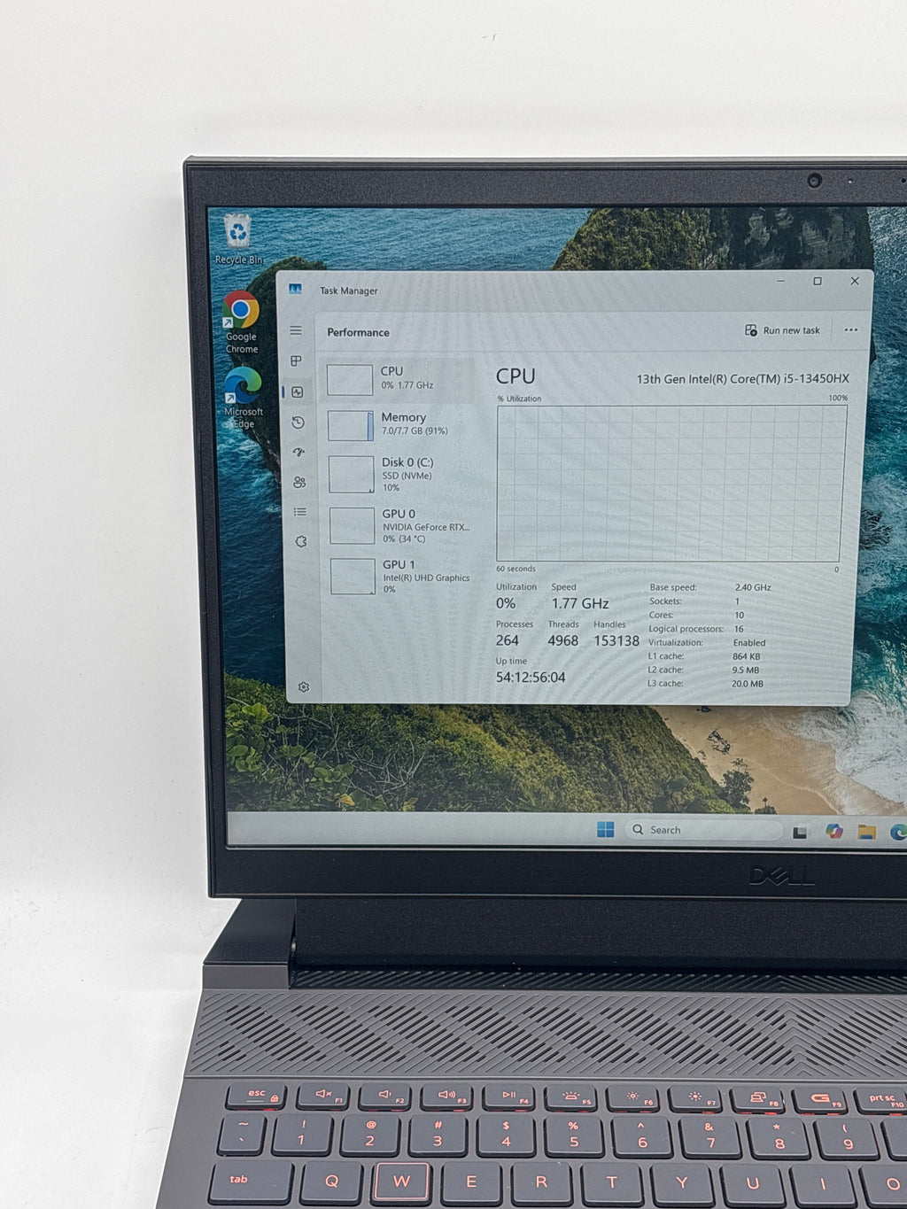 Dell G15 5530 i5-13450HX 8GB RAM 512GB SSD RTX 3050 Used