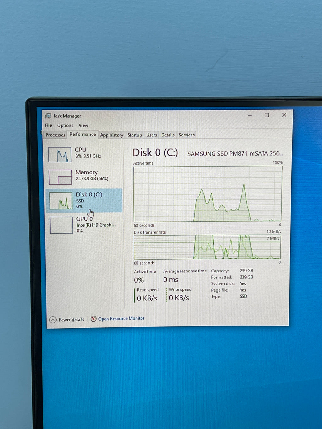 Dell OptiPlex 5040 Desktop i5-6500 4GB RAM 256GB SSD Black - Used