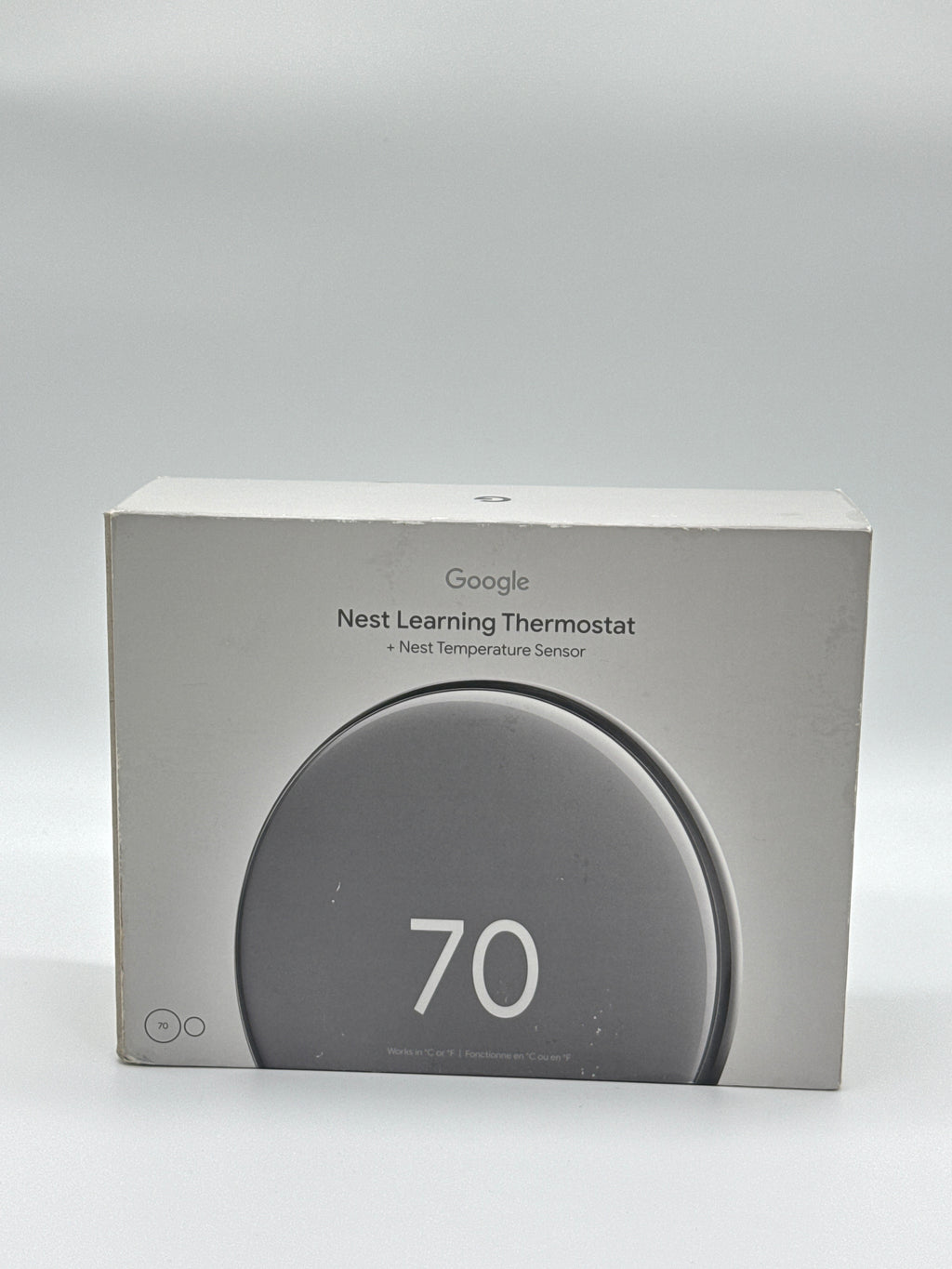 Google Nest Learning Thermostat 4th Gen Silver Programmable New In Box