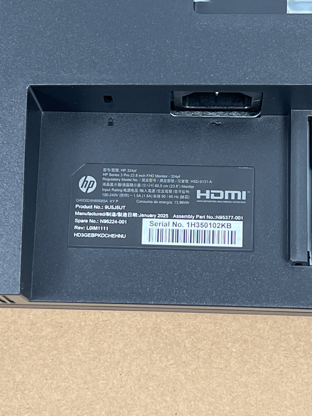 HP Series 3 Pro 324pf 23.8" 1080p Monitor - New In Box