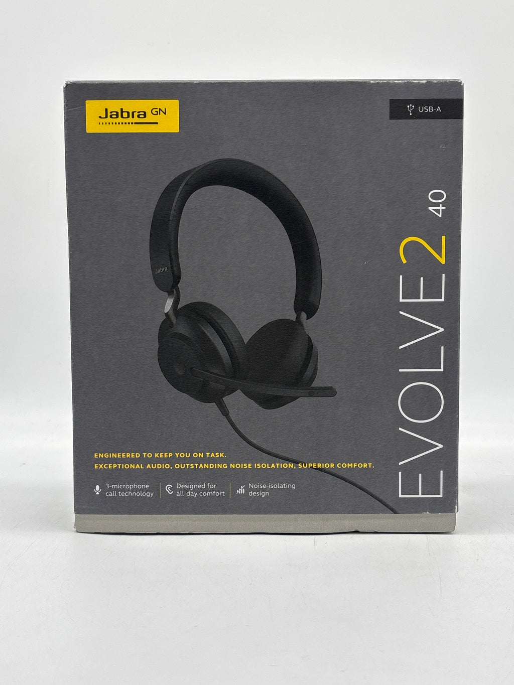 Jabra Evolve2 40 (2020) Over-Ear USB-A Headset - New In Box