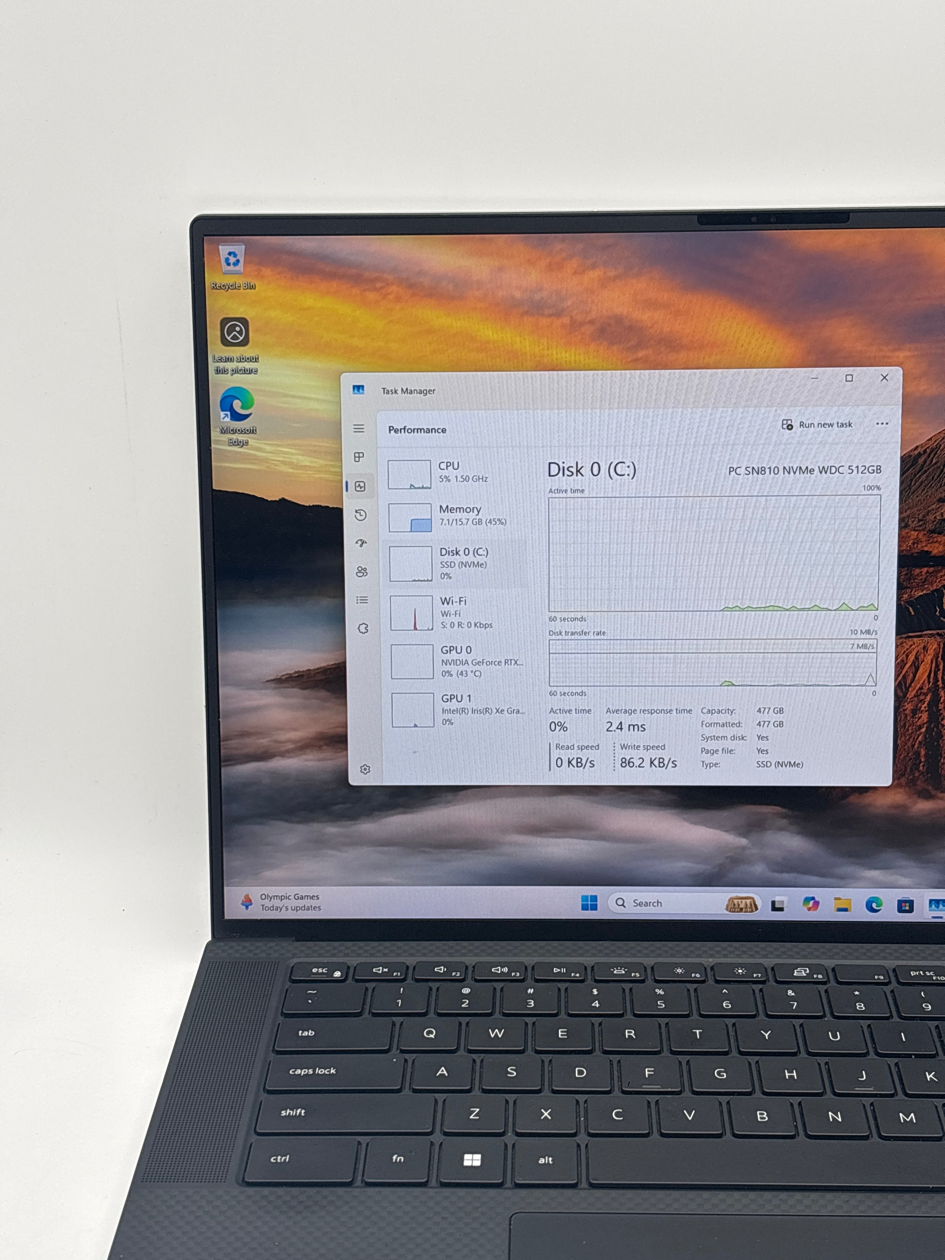Dell XPS 15 9520 i7-12700H 16GB RAM 512GB SSD RTX 3050 Ti - Used