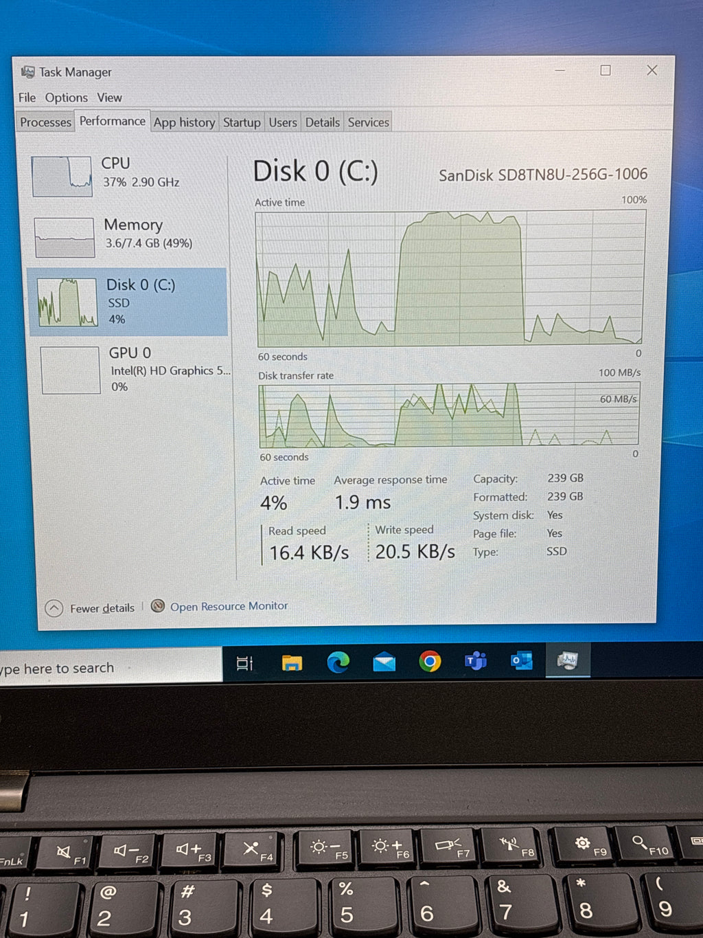 Lenovo Thinkpad T460s i5-6300U 8GB RAM 256GB SSD