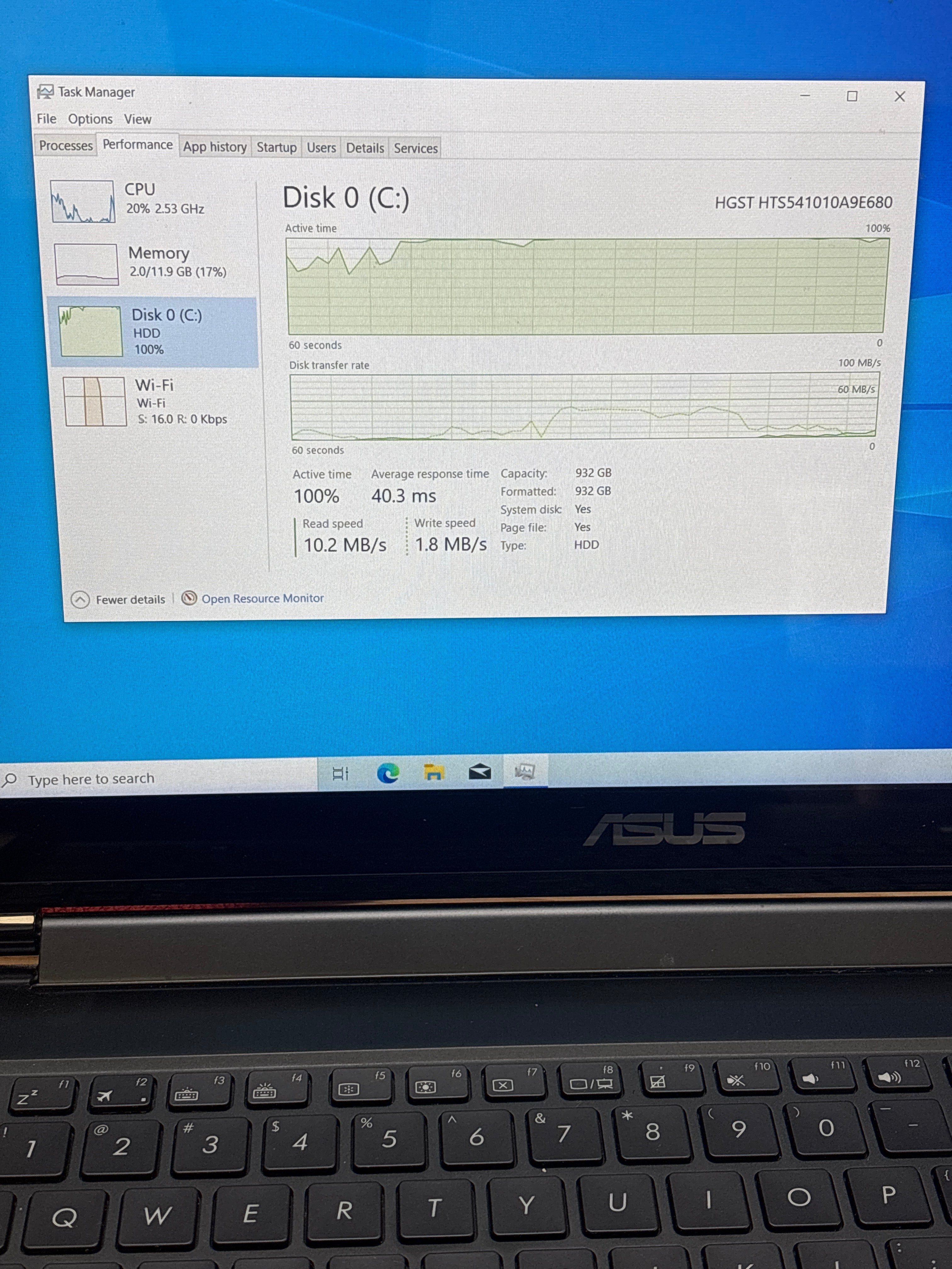 Asus Q552U 15.6" Intel Core i7-6500U 12GB RAM 1TB HDD - For Parts (Read DESC)