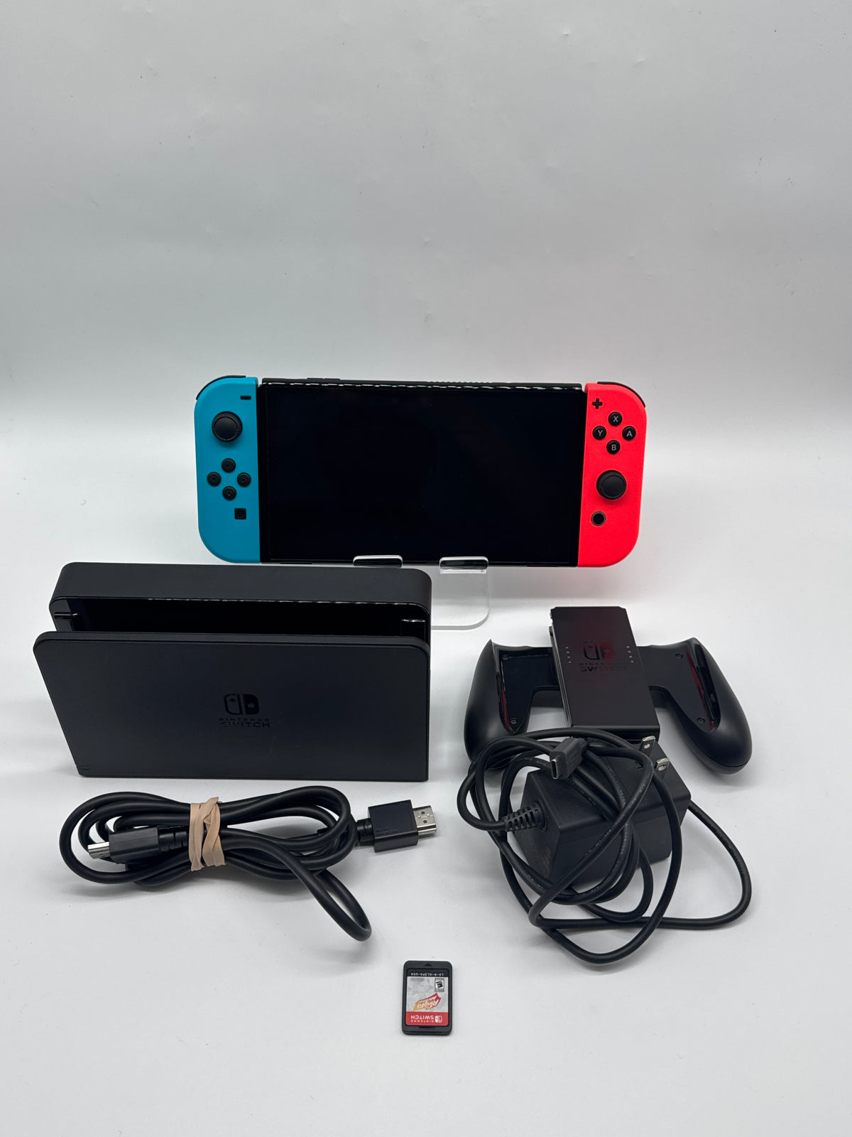 Nintendo Switch OLED HEG-001 64GB Black Console w/ Dock Case - Used
