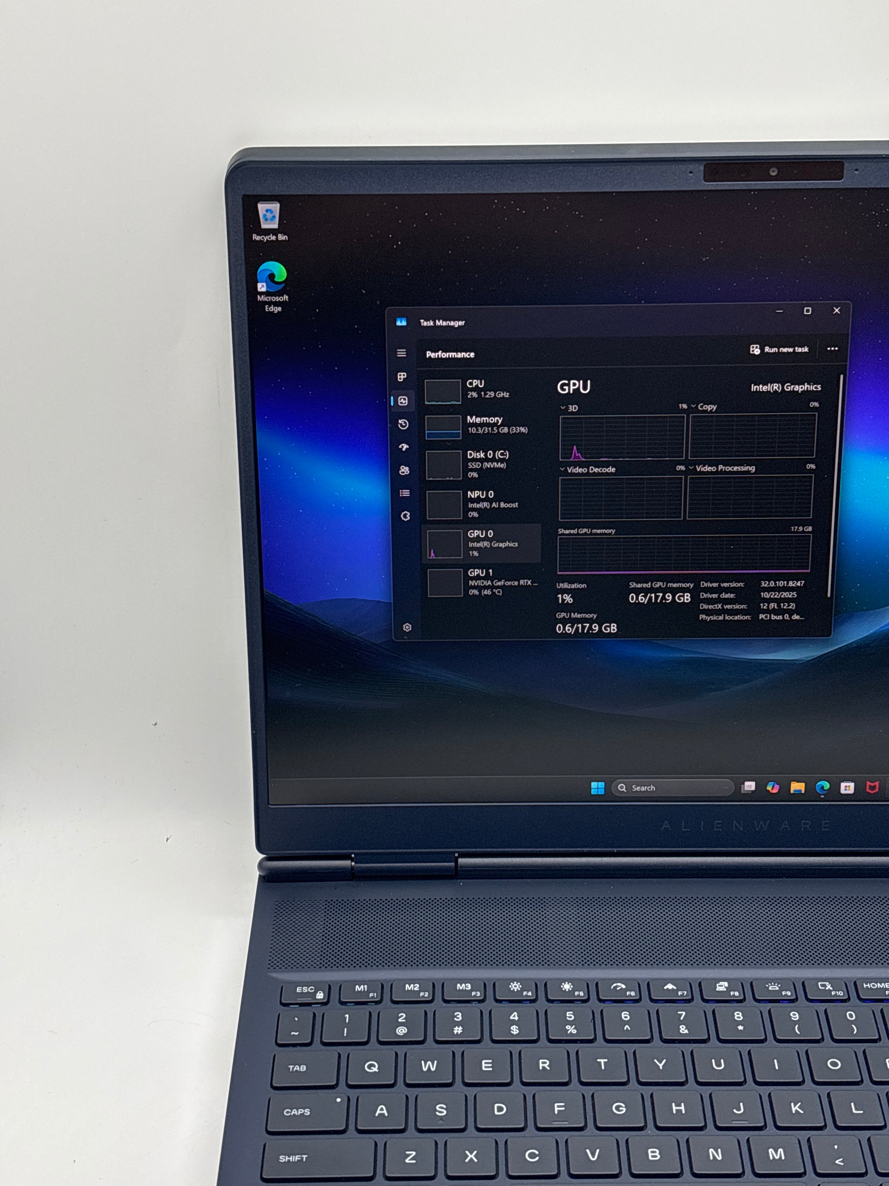 Dell Alienware 16X Aurora Ultra 9 275HX 32GB RAM 1TB SSD RTX 5060 - Warranty