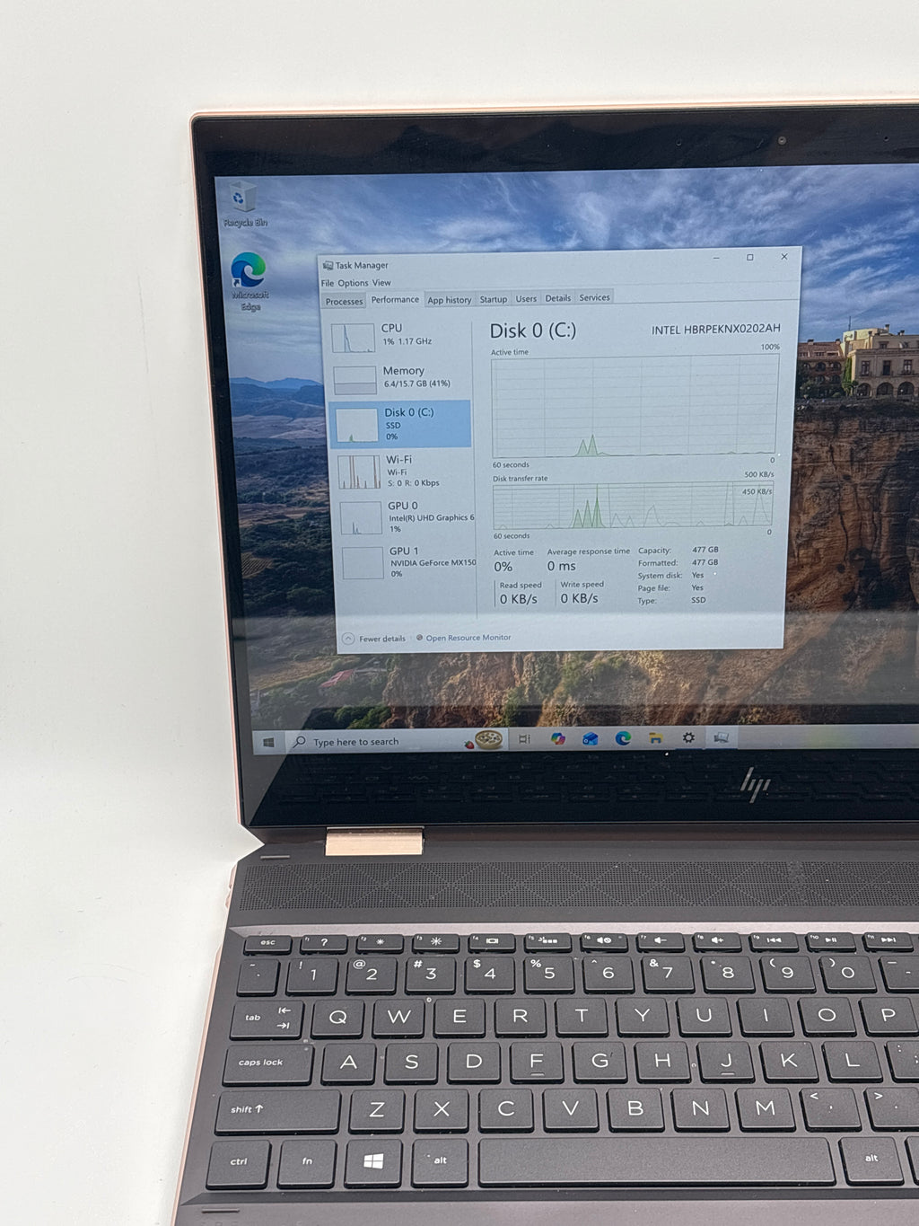 HP Spectre x360 15-df0033dx i7-8565U 16GB RAM 512GB SSD MX150