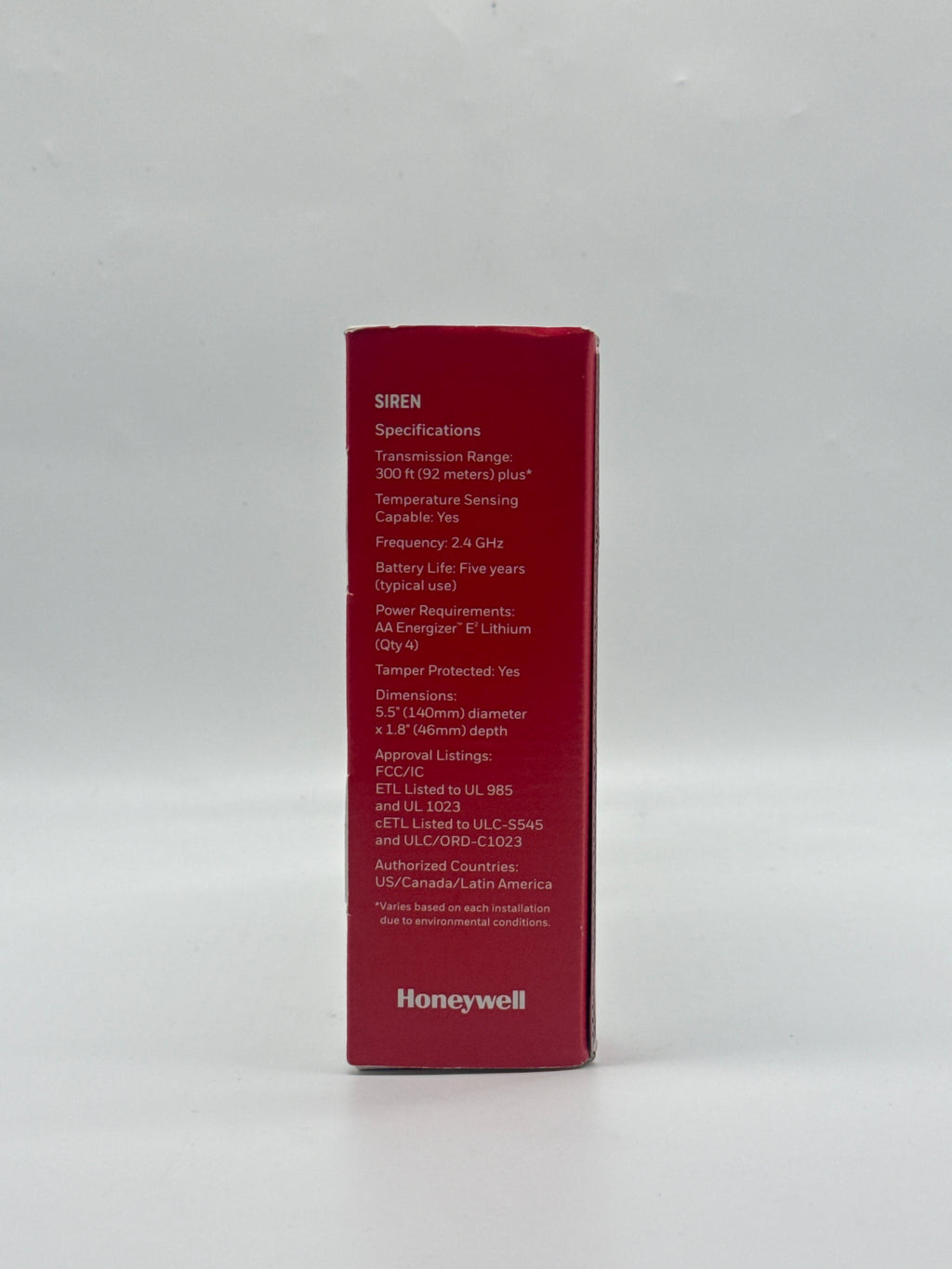 Honeywell SiXSIREN Wireless Indoor Siren 85dB White - New