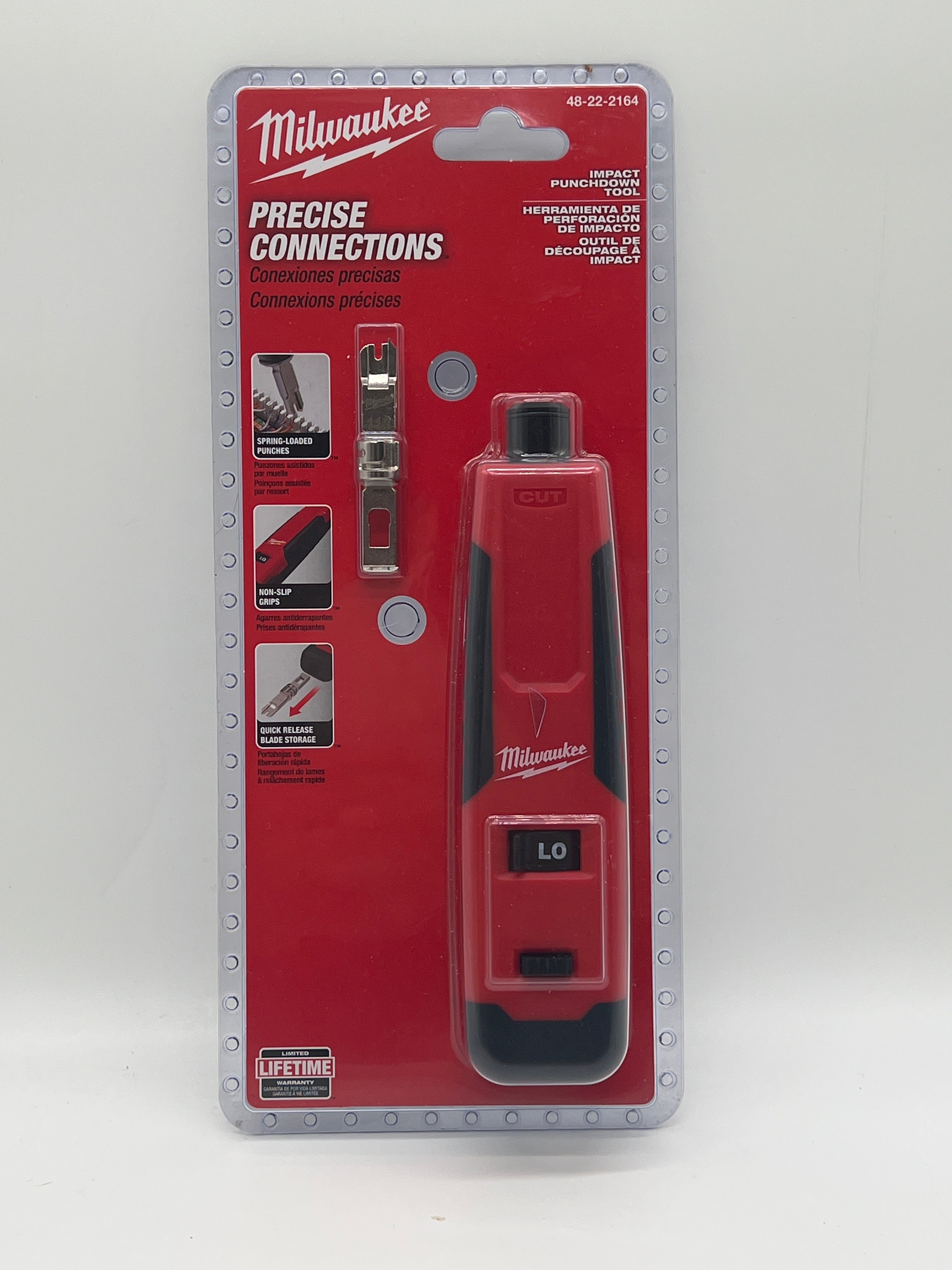 Milwaukee 48-22-2164 Impact Punchdown Tool Black New In Box