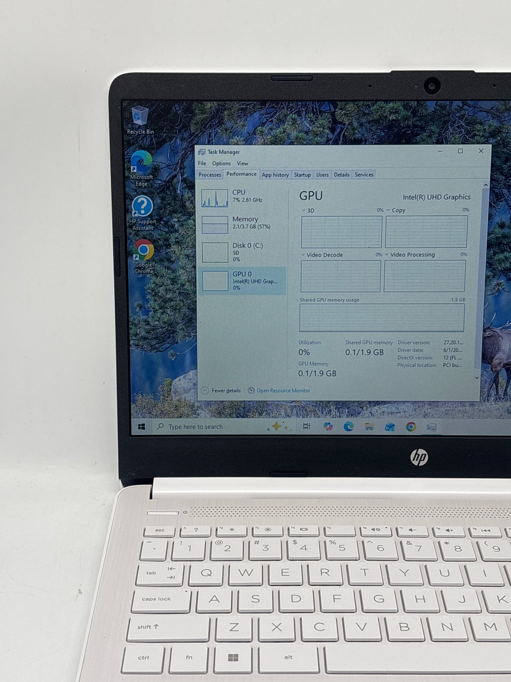 HP 14-DQ3000DX 14" Intel Celeron N4500 4GB RAM 64GB eMMC - Used