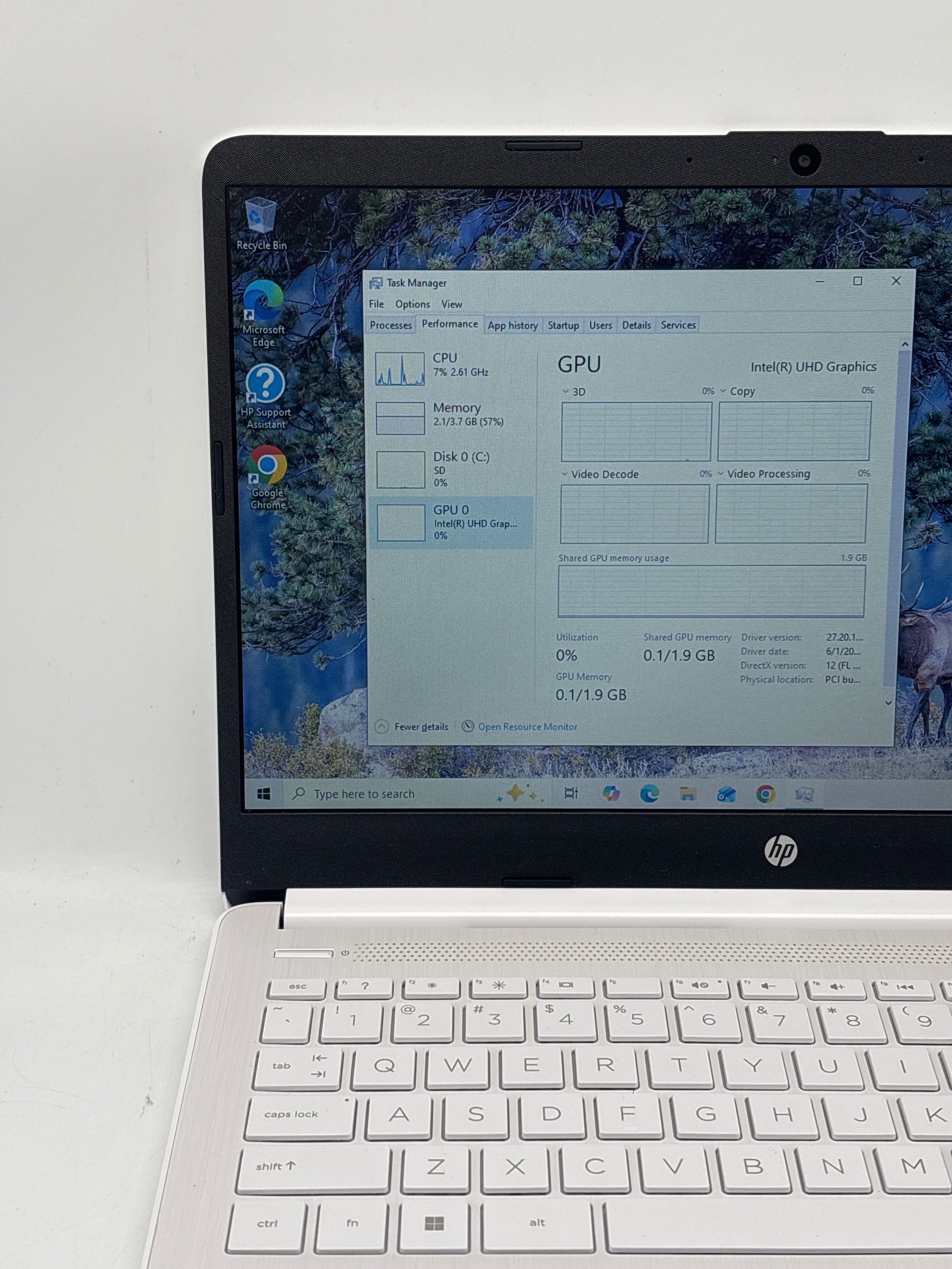 HP 14-DQ3000DX 14" Intel Celeron N4500 4GB RAM 64GB eMMC - Used
