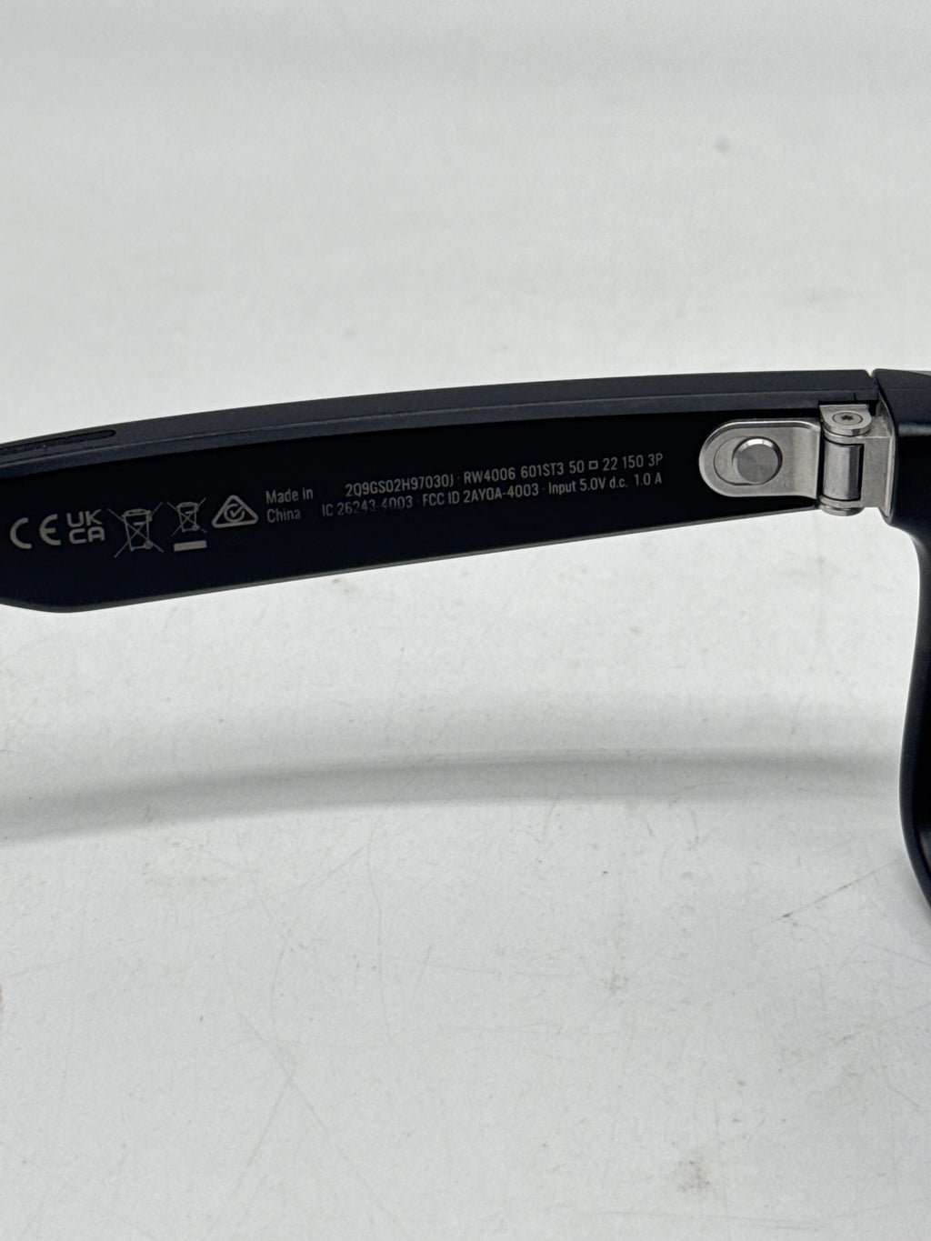 Ray-Ban Meta Wayfarer RW4006 Polarized Matte Black - Used