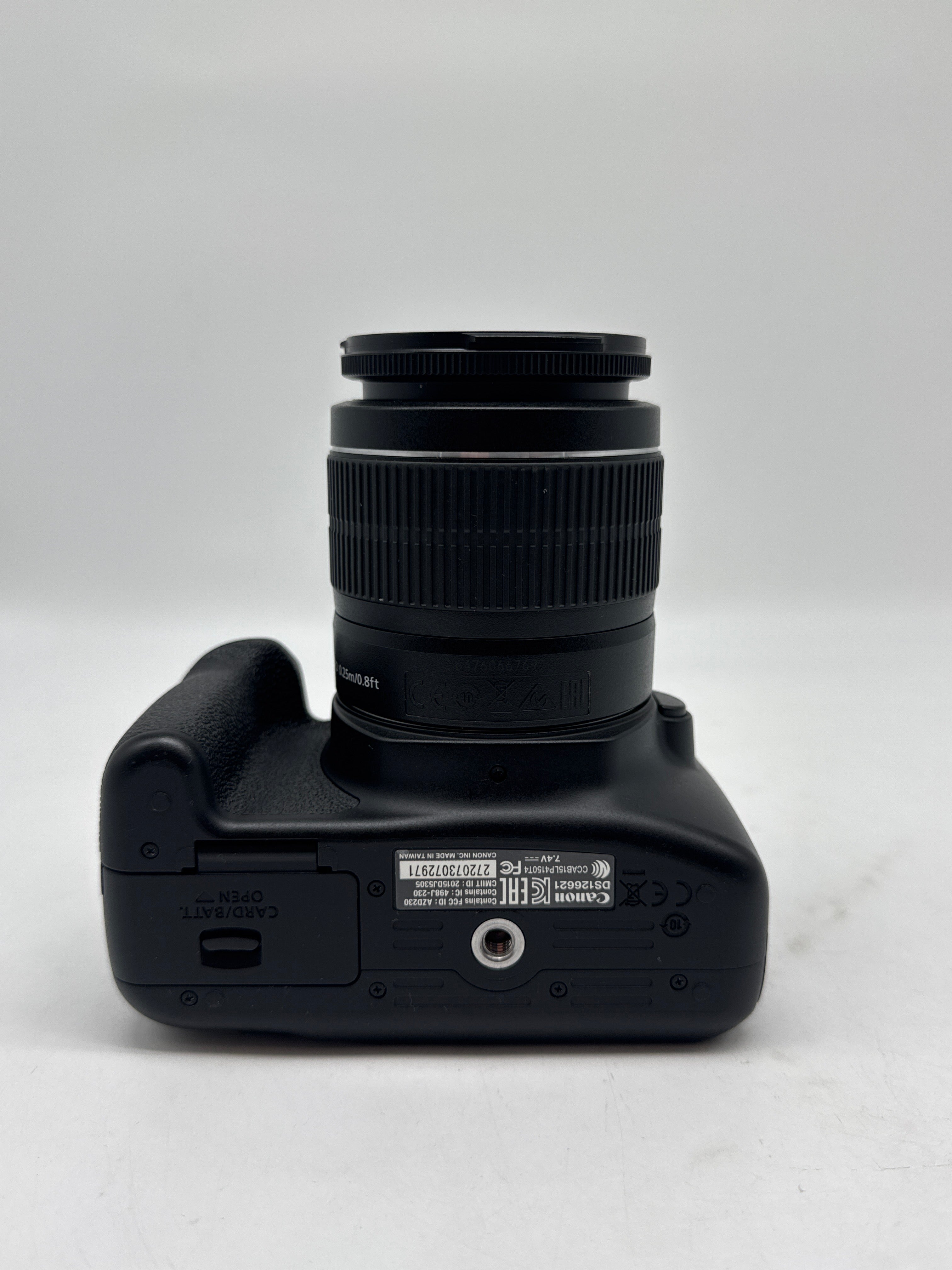 Canon EOS Rebel T6 18.0 MP DSLR Camera W/ Canon Len EF-S 18-55mm f/3.5-5.6 IS II and 2 Charging docks.