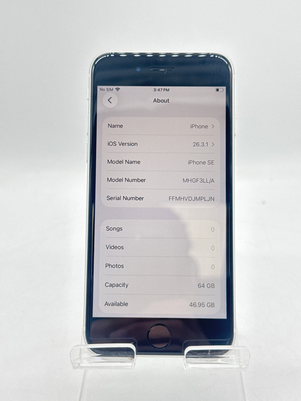 Apple iPhone SE 2nd Gen A2275 64GB White - Used [boost Locked]