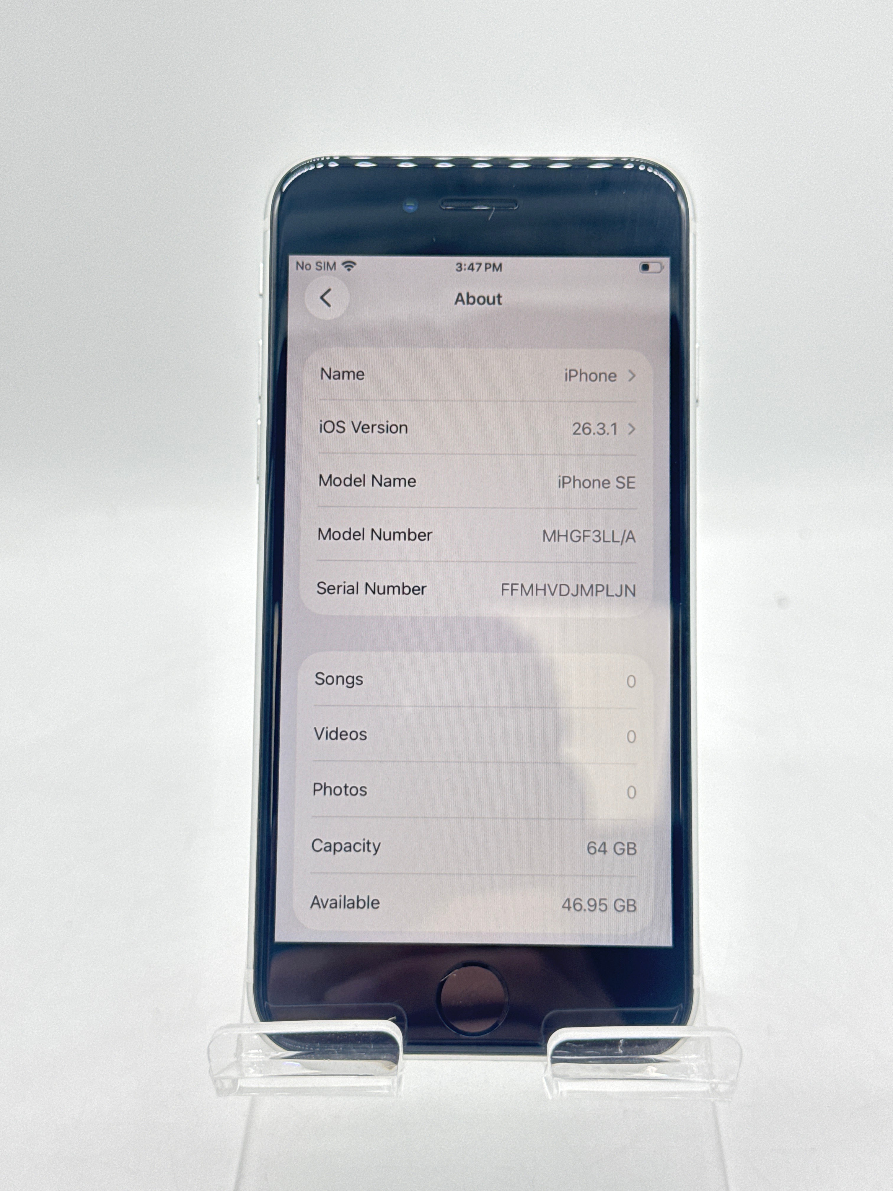 Apple iPhone SE 2nd Gen A2275 64GB White - Used [boost Locked]