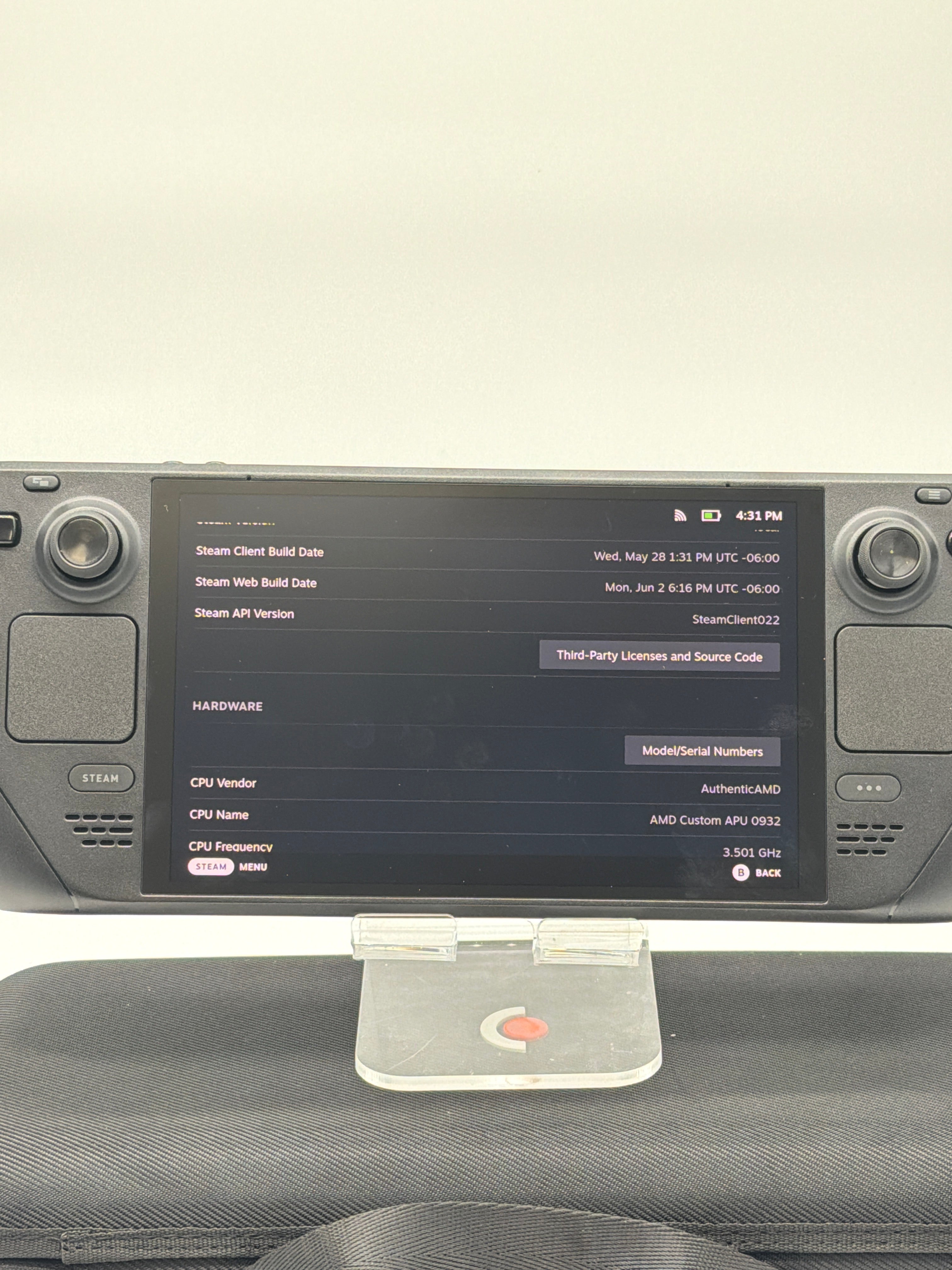 Valve Steam Deck OLED 512GB Black Handheld System Used