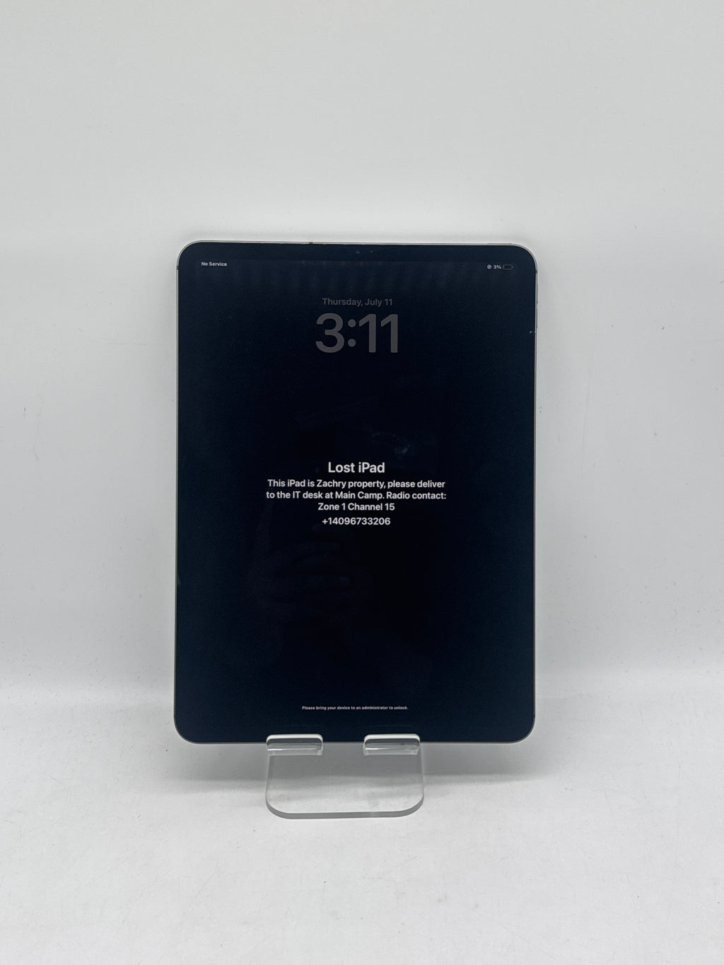 Apple iPad Pro 11" 2nd Gen A2068 128GB Cellular Remotely Managed - For Parts
