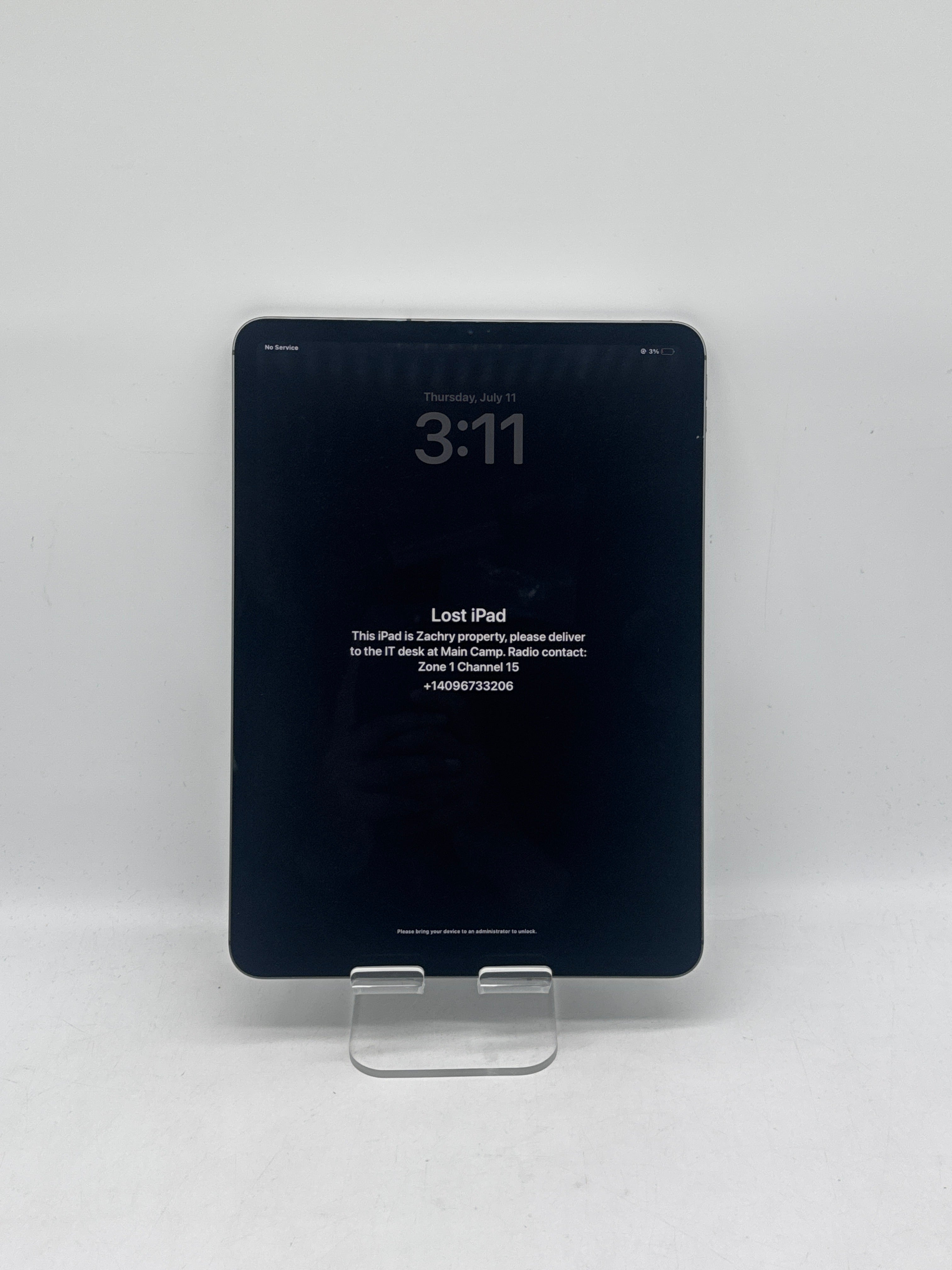 Apple iPad Pro 11" 2nd Gen A2068 128GB Cellular Remotely Managed - For Parts